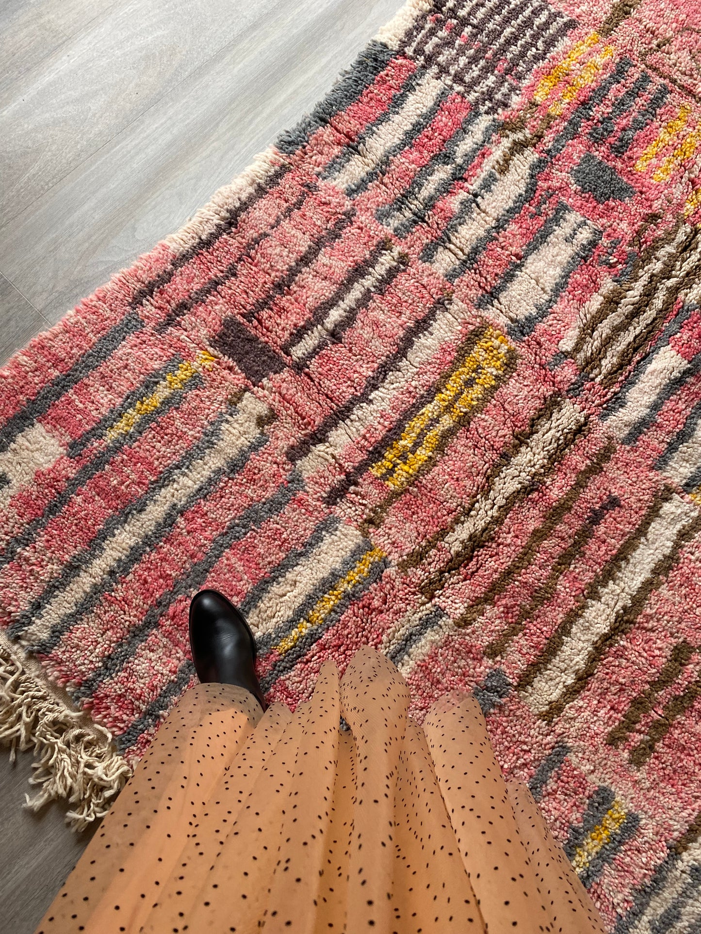 Beni Ouarain Moroccan Colorful Rug (407) 302x196cm - Birds