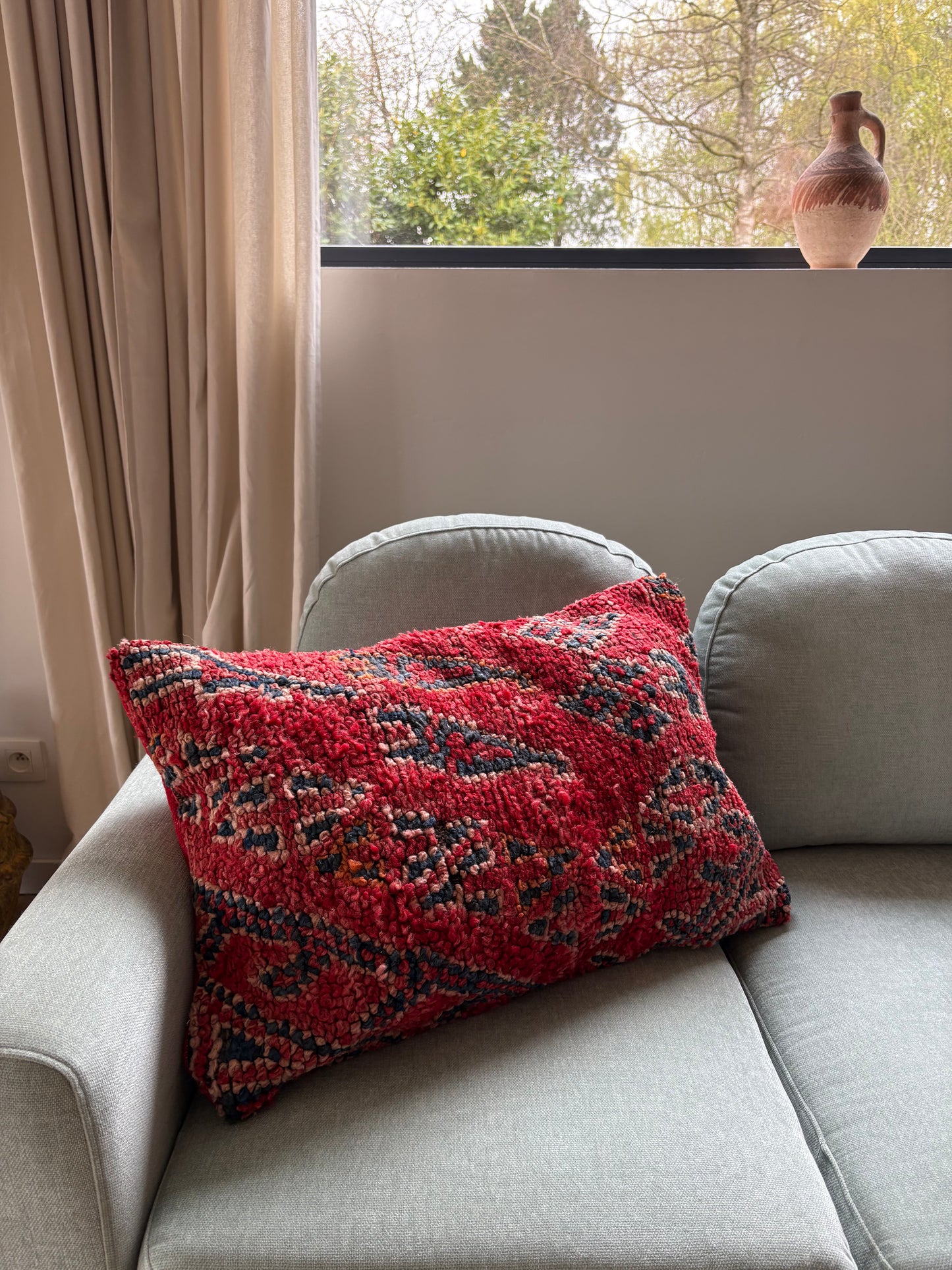 Moroccan Wool Cushion - 60x40cm