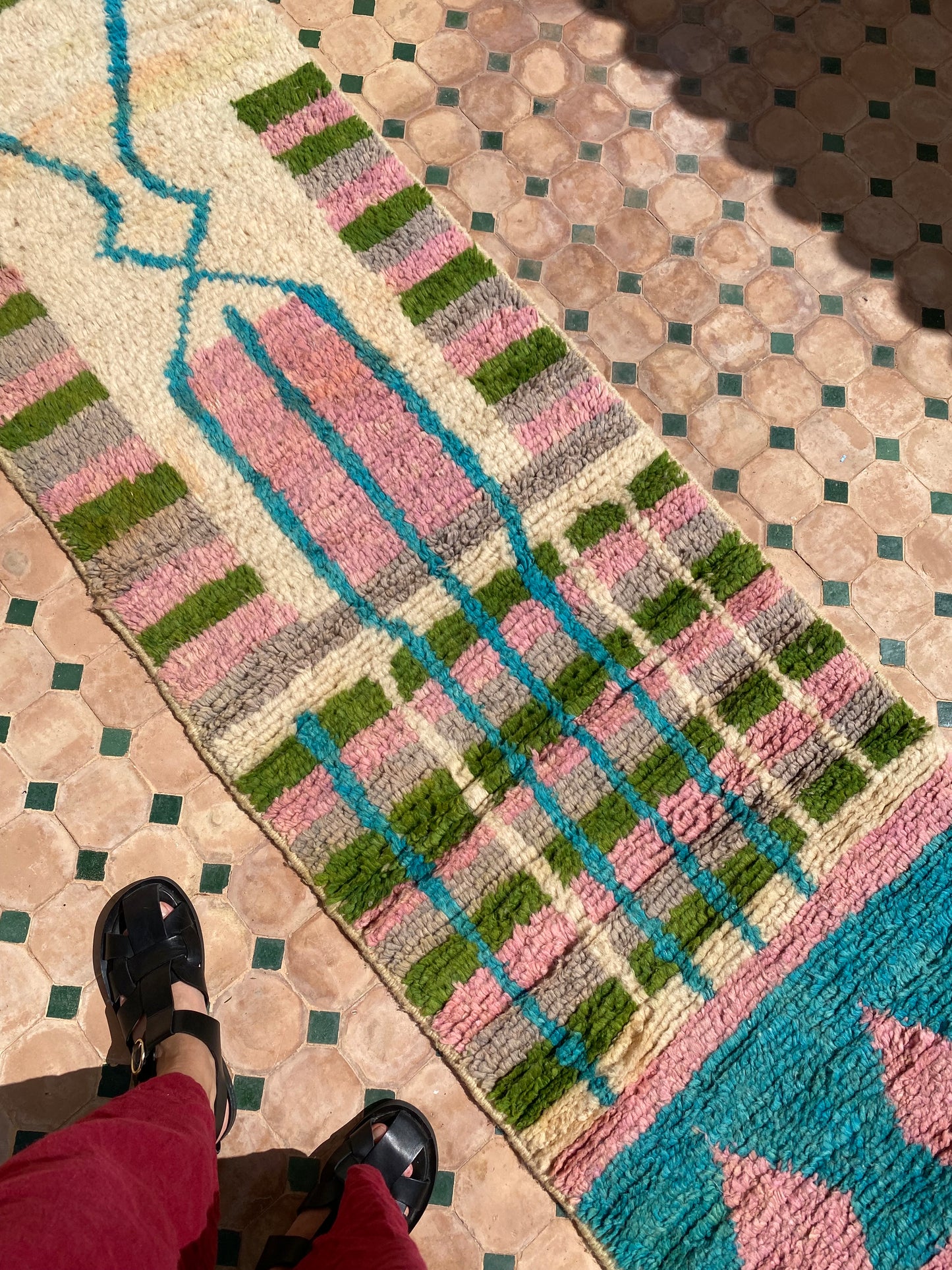 Boujaad Moroccan Colorful Runner Rug (369) 300x68cm