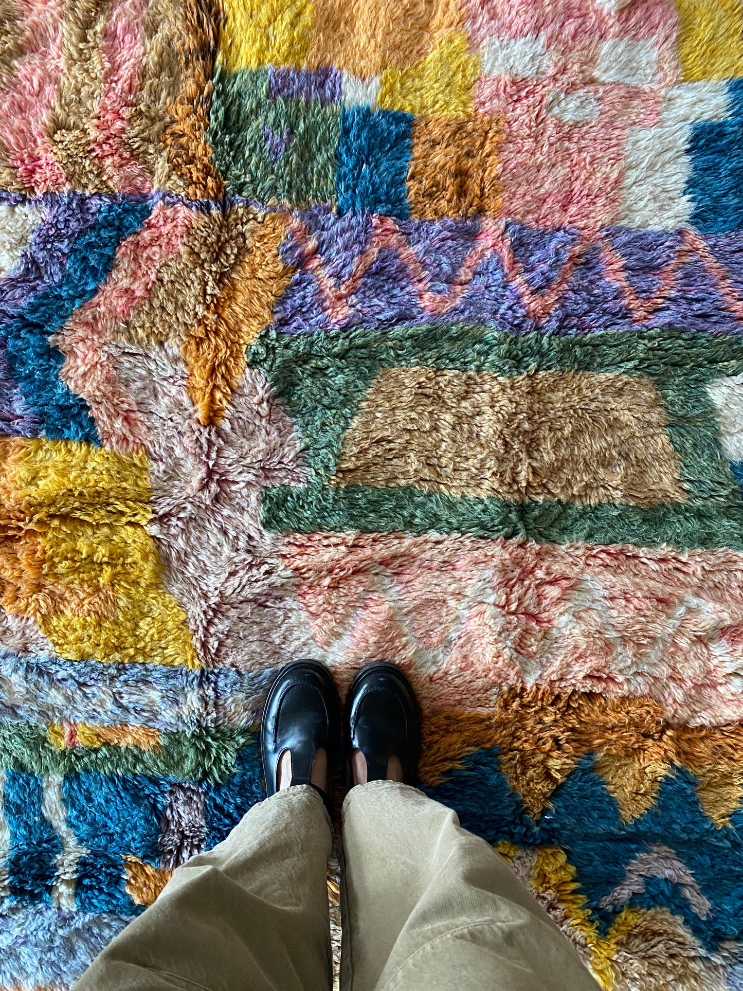 Tapis Beni Ouarain coloré (943) 250x164cm - Sicily