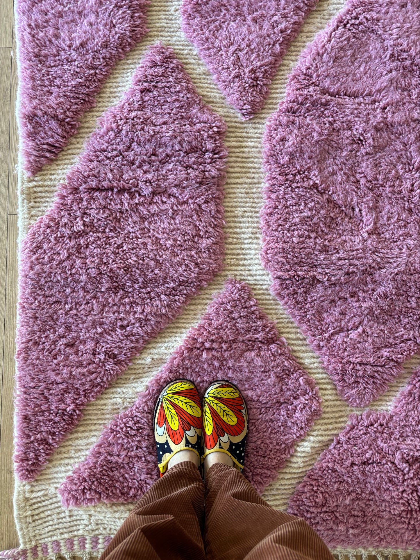Beni Ouarain Moroccan Colorful Rug (916) 284x195cm - Flora