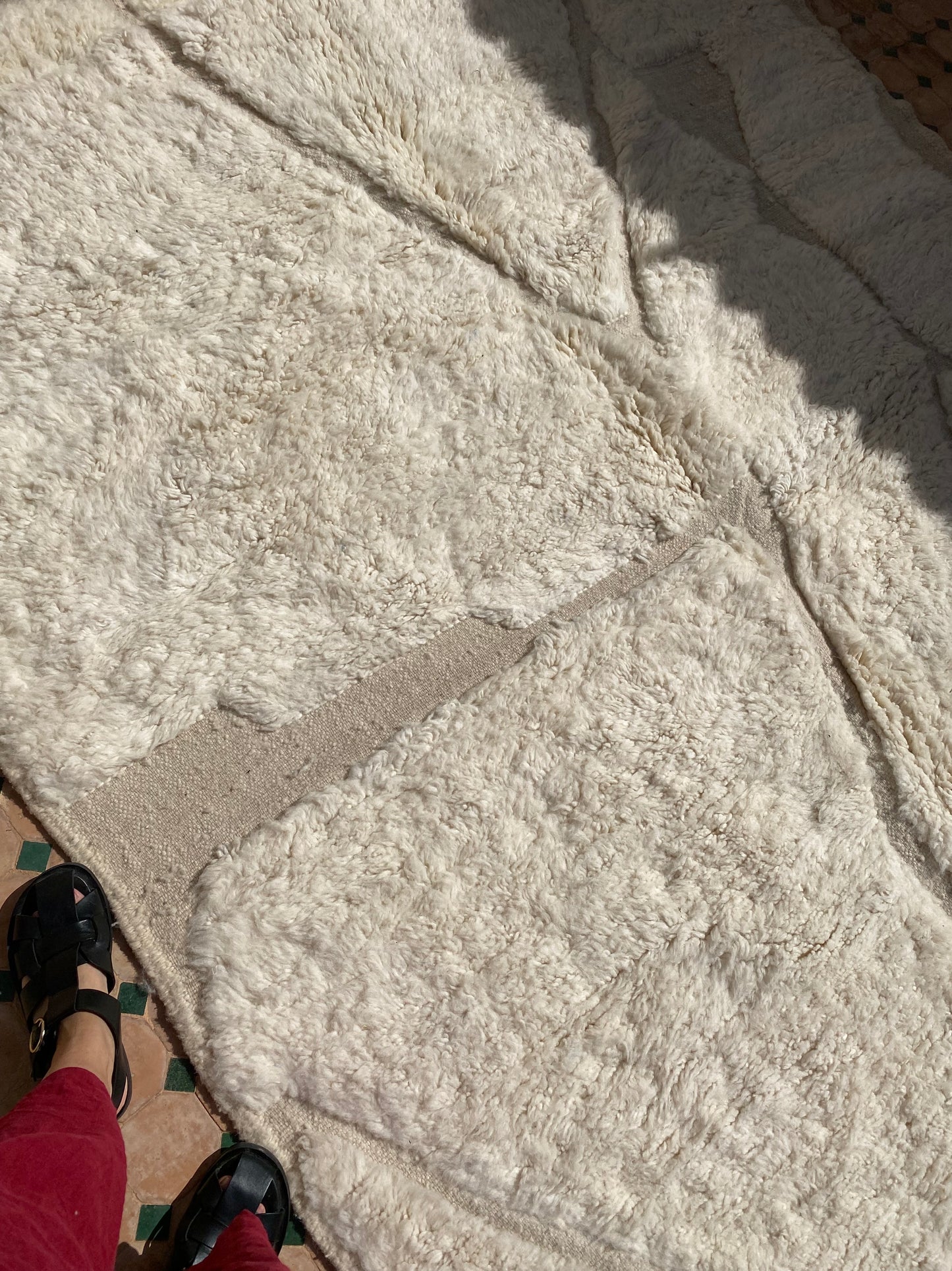 White Berber Wool Rug (359) 280x200cm