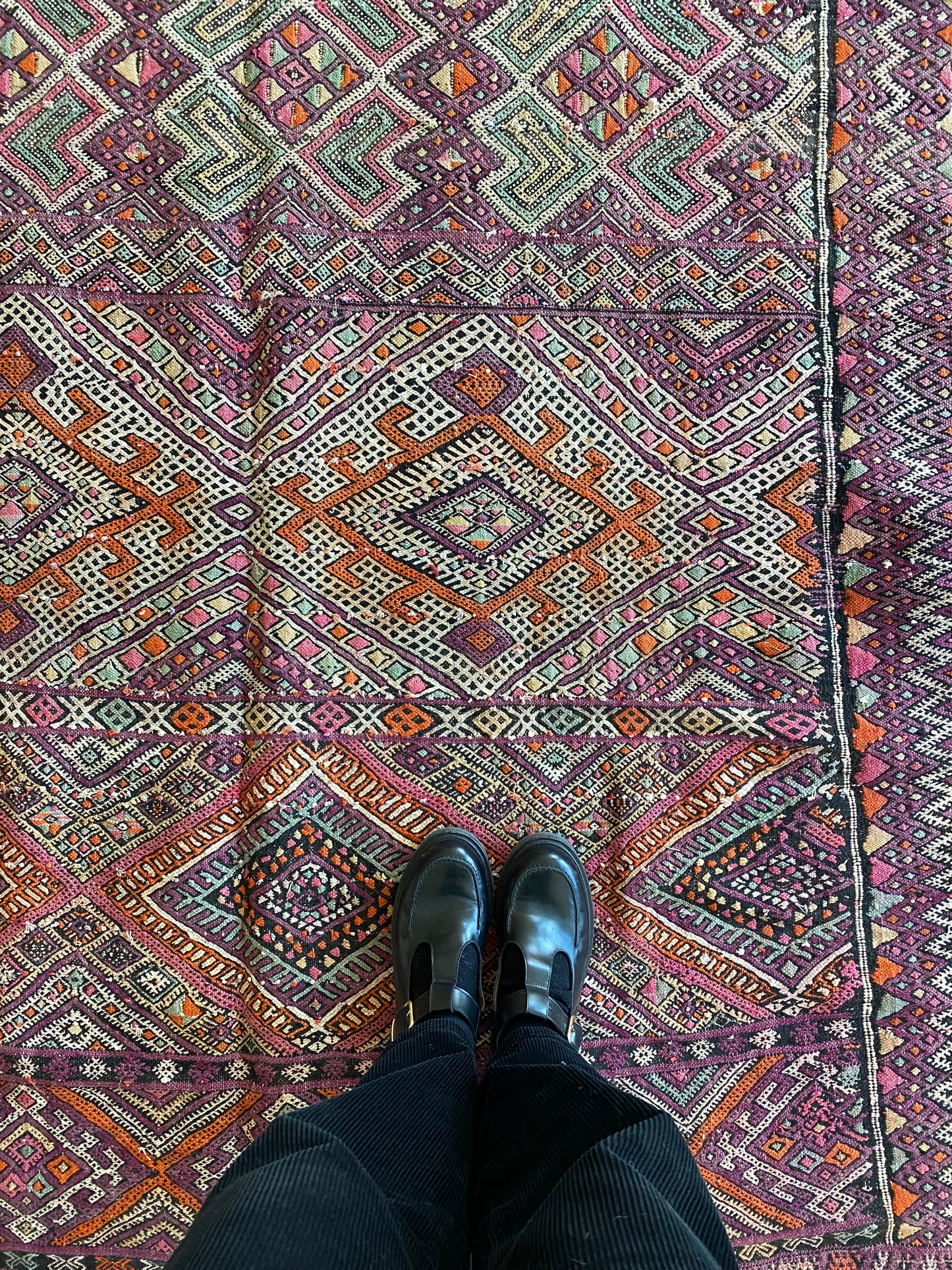 Vintage Berber Kilim-kleed (841) 330x160cm