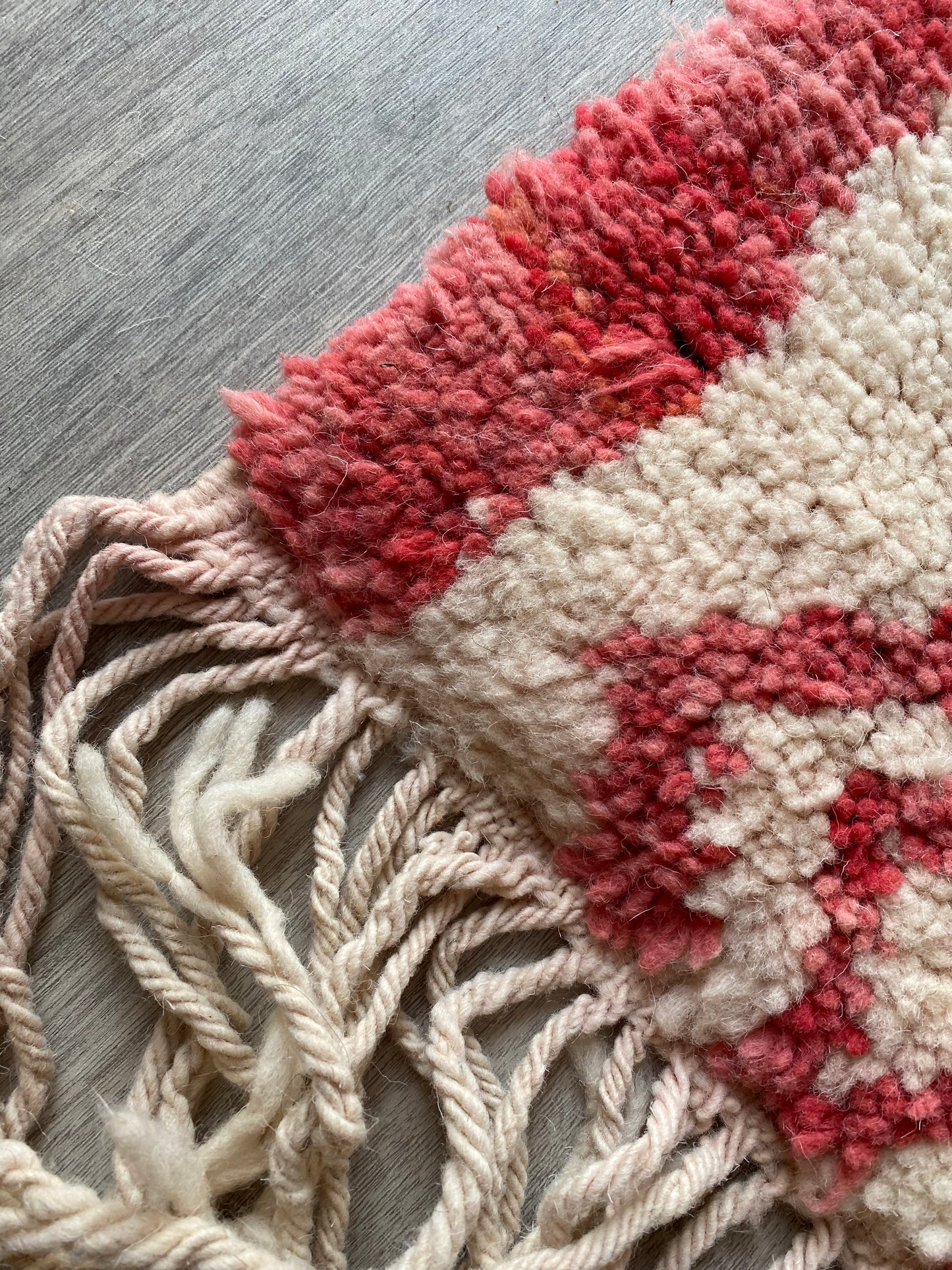 Beni Ouarain Moroccan Colorful Rug (405) 303x210cm - Red earth