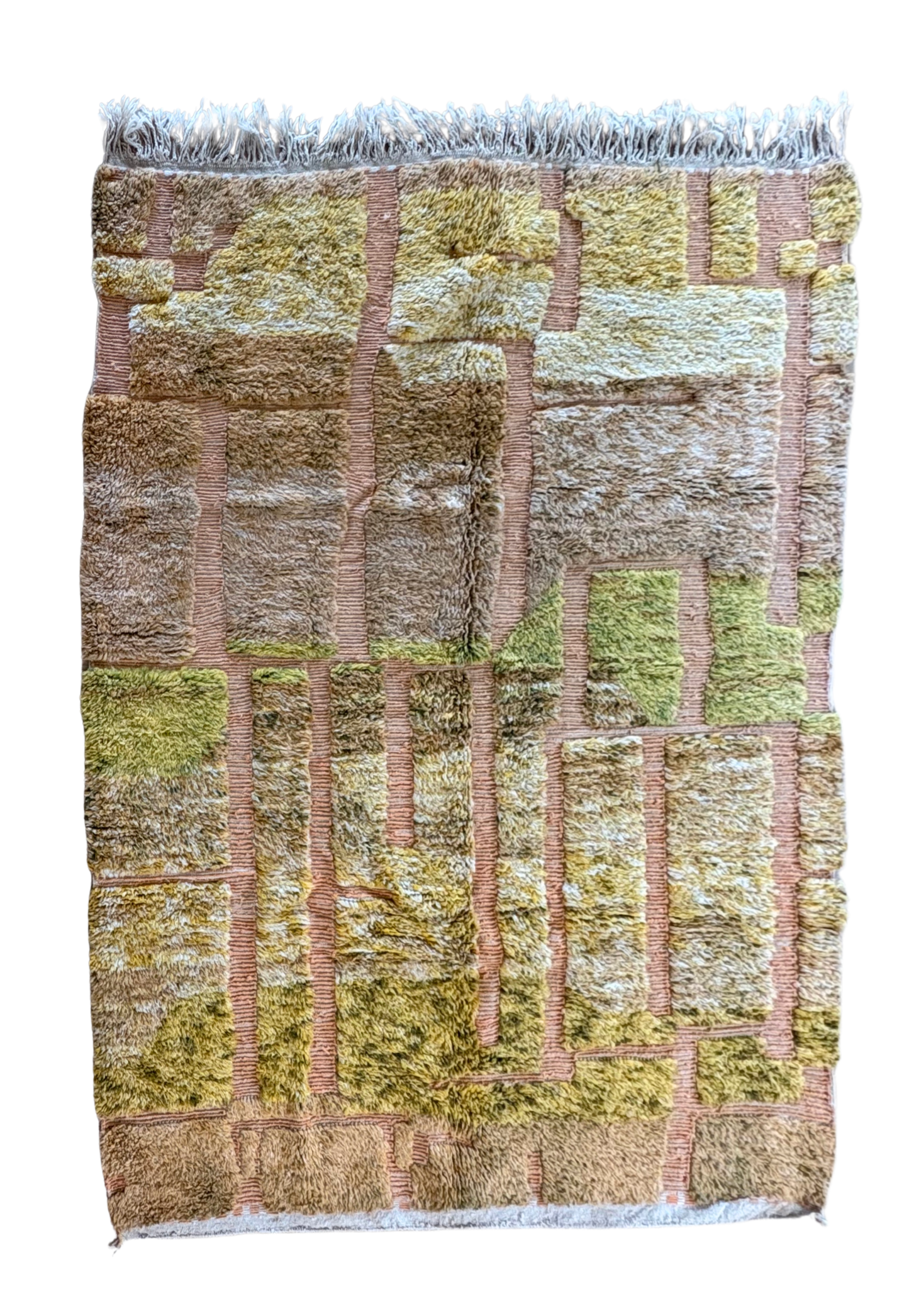 Tapis Beni Ouarain coloré (957) 237x176cm - Terra