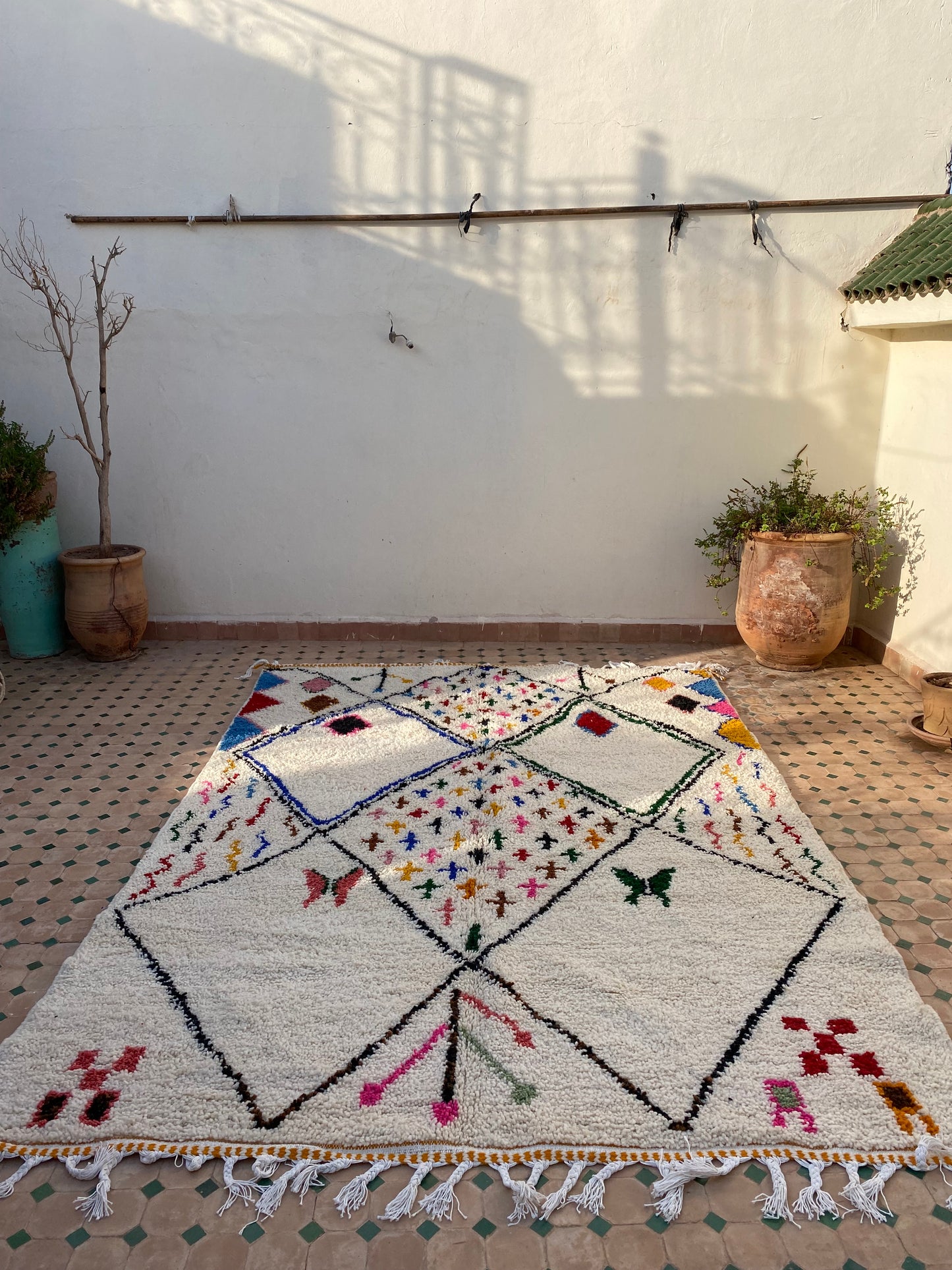 White Berber Wool Rug (372) 280x205cm
