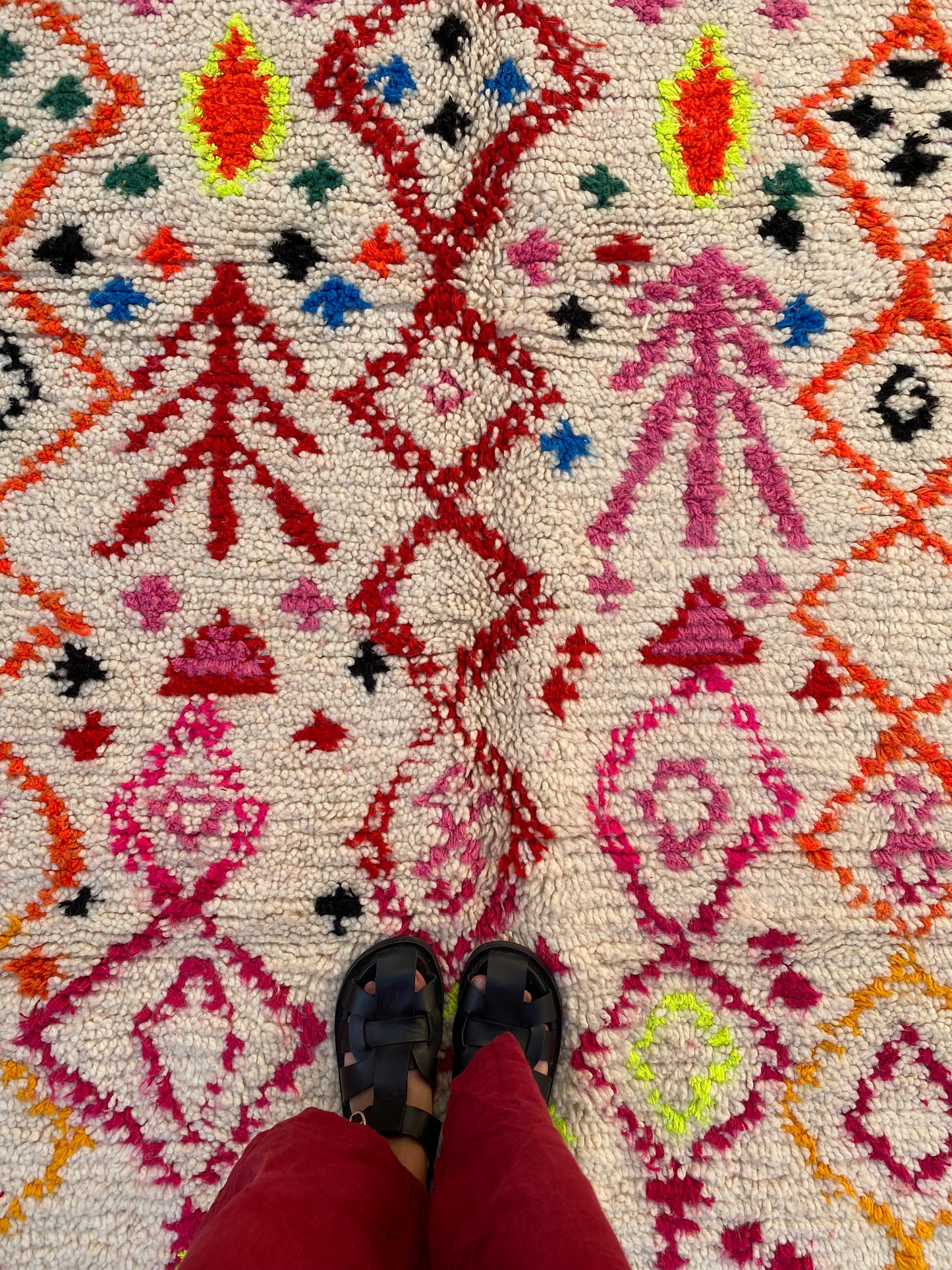 White Berber Wool Rug (371) 255x150cm