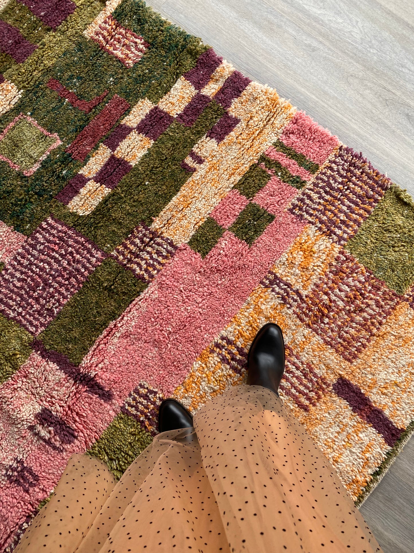 Beni Ouarain Moroccan Colorful Rug (406) 292x203cm - Forest