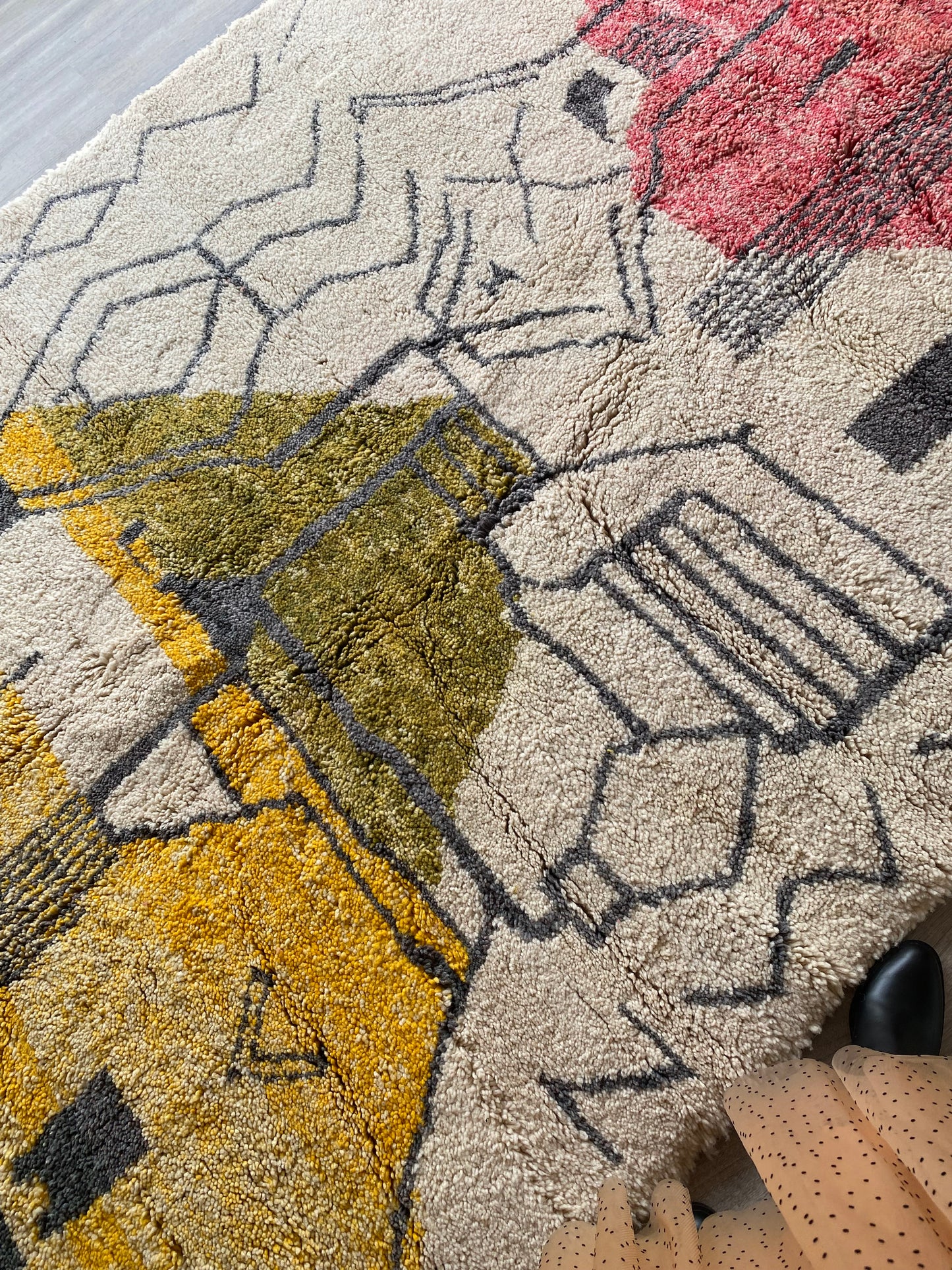 Beni Ouarain Moroccan Colorful Rug (404) 296x200cm - Light