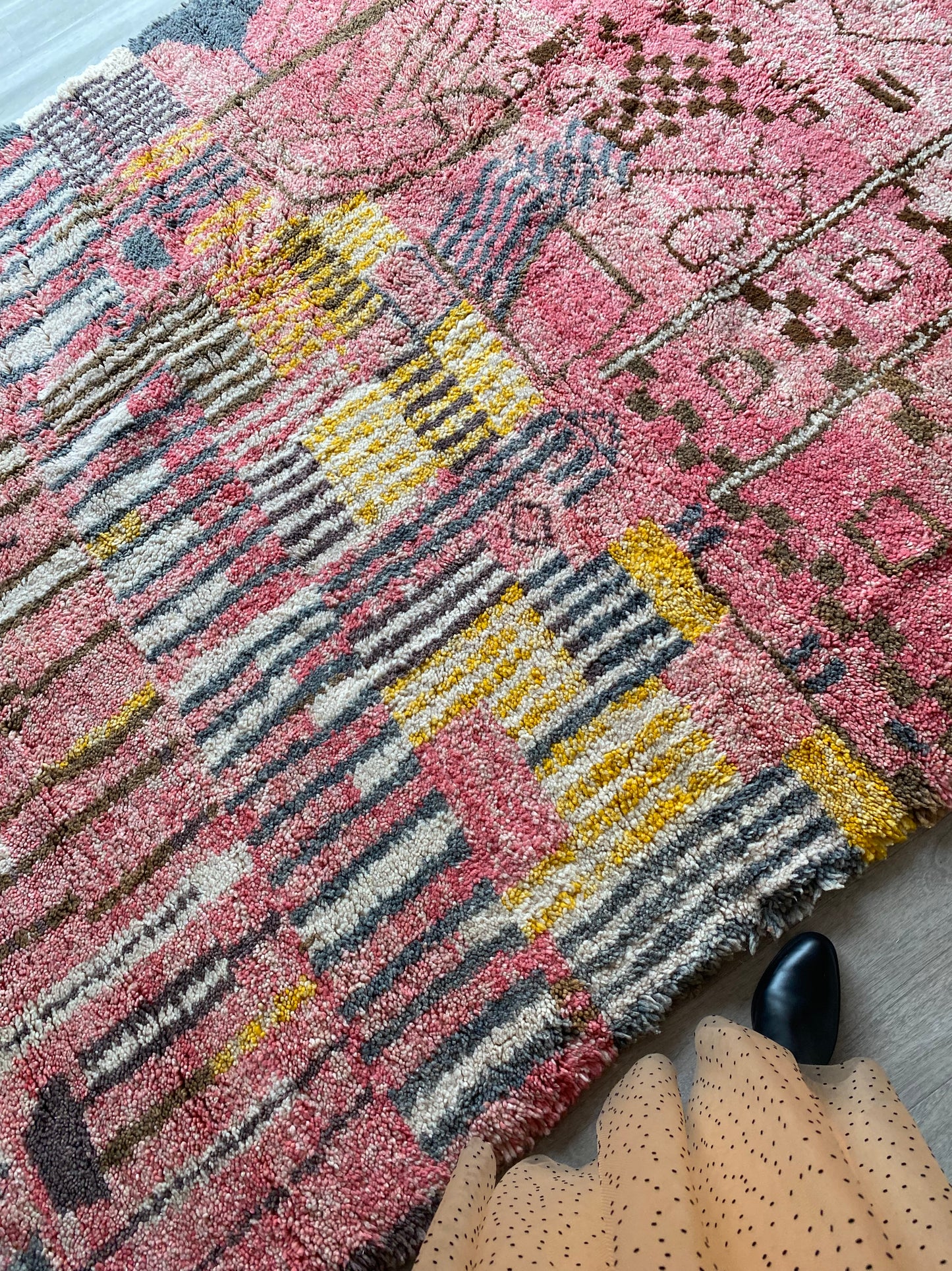 Beni Ouarain Moroccan Colorful Rug (407) 302x196cm - Birds