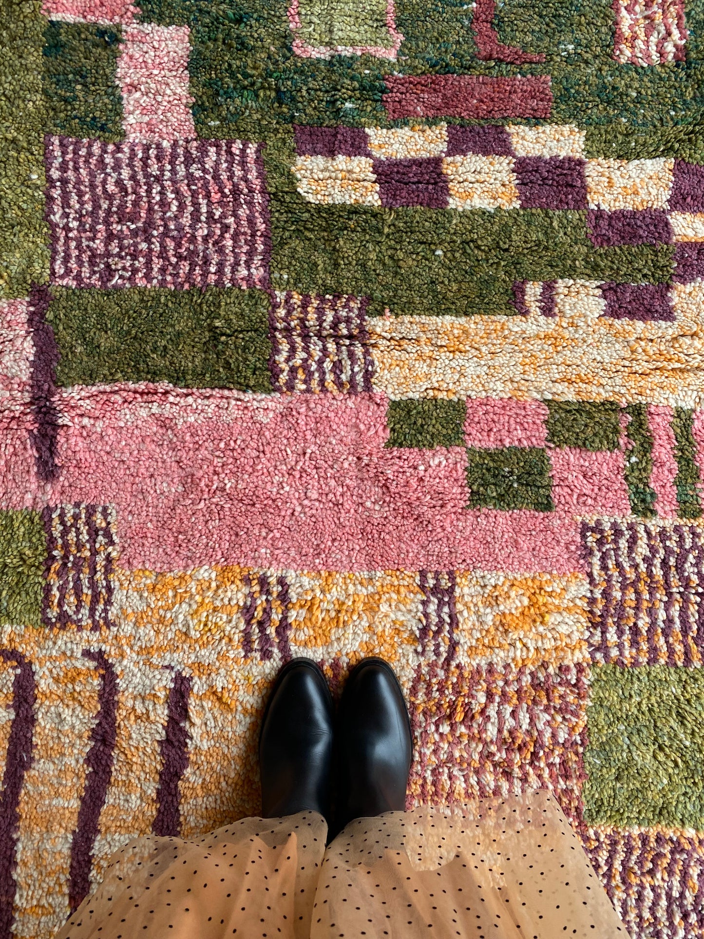 Beni Ouarain Moroccan Colorful Rug (406) 292x203cm - Forest