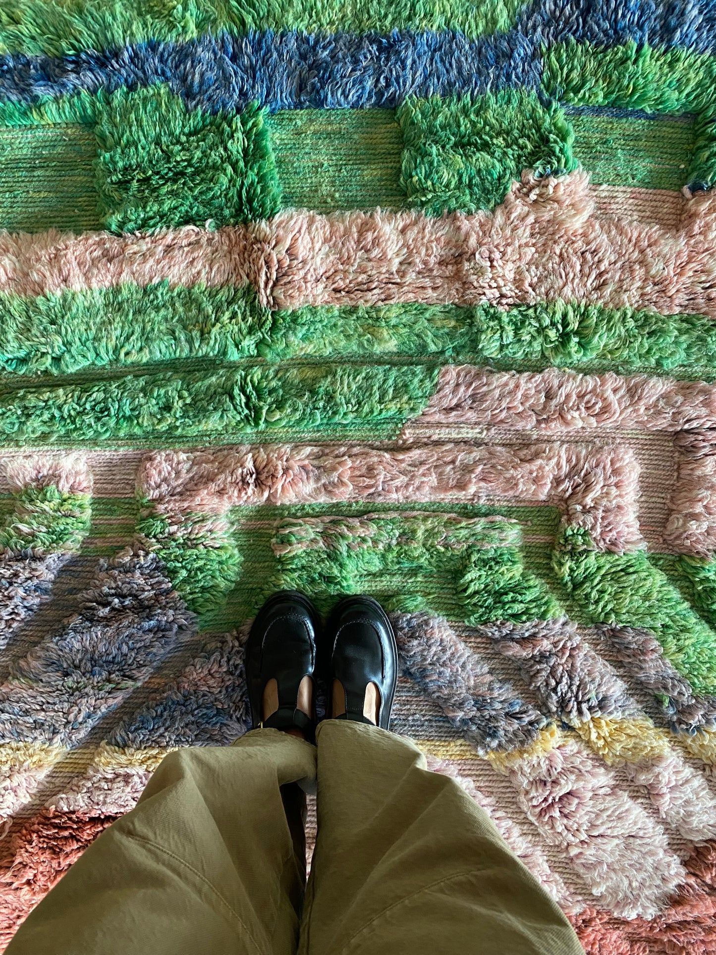 Tapis Beni Ouarain coloré (942) 240x155cm - Fae Garden