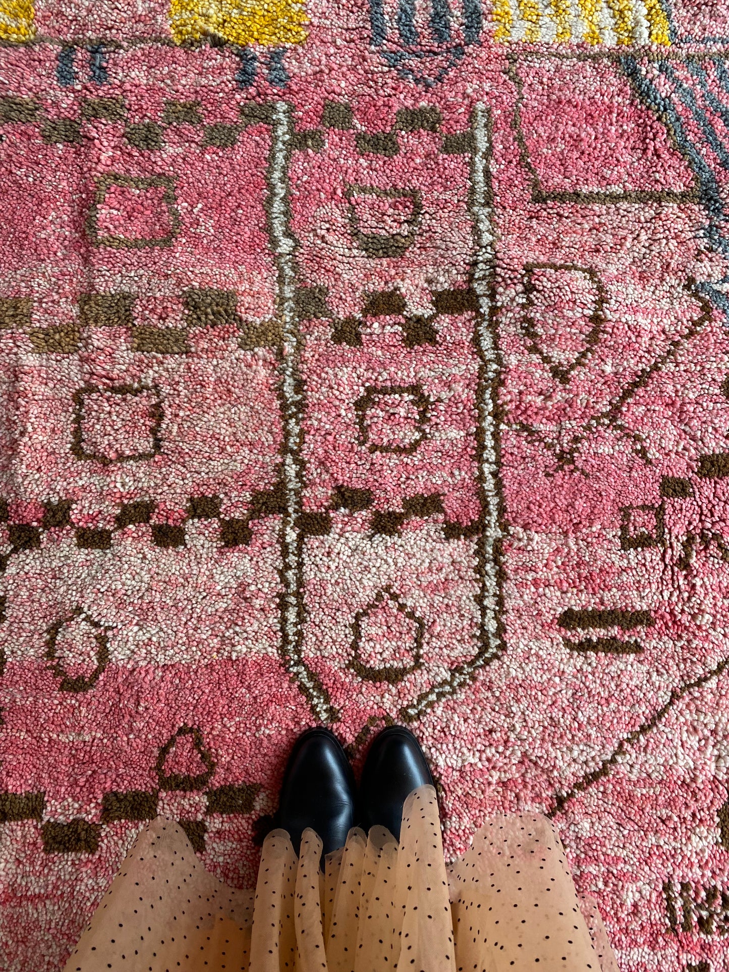 Beni Ouarain Moroccan Colorful Rug (407) 302x196cm - Birds