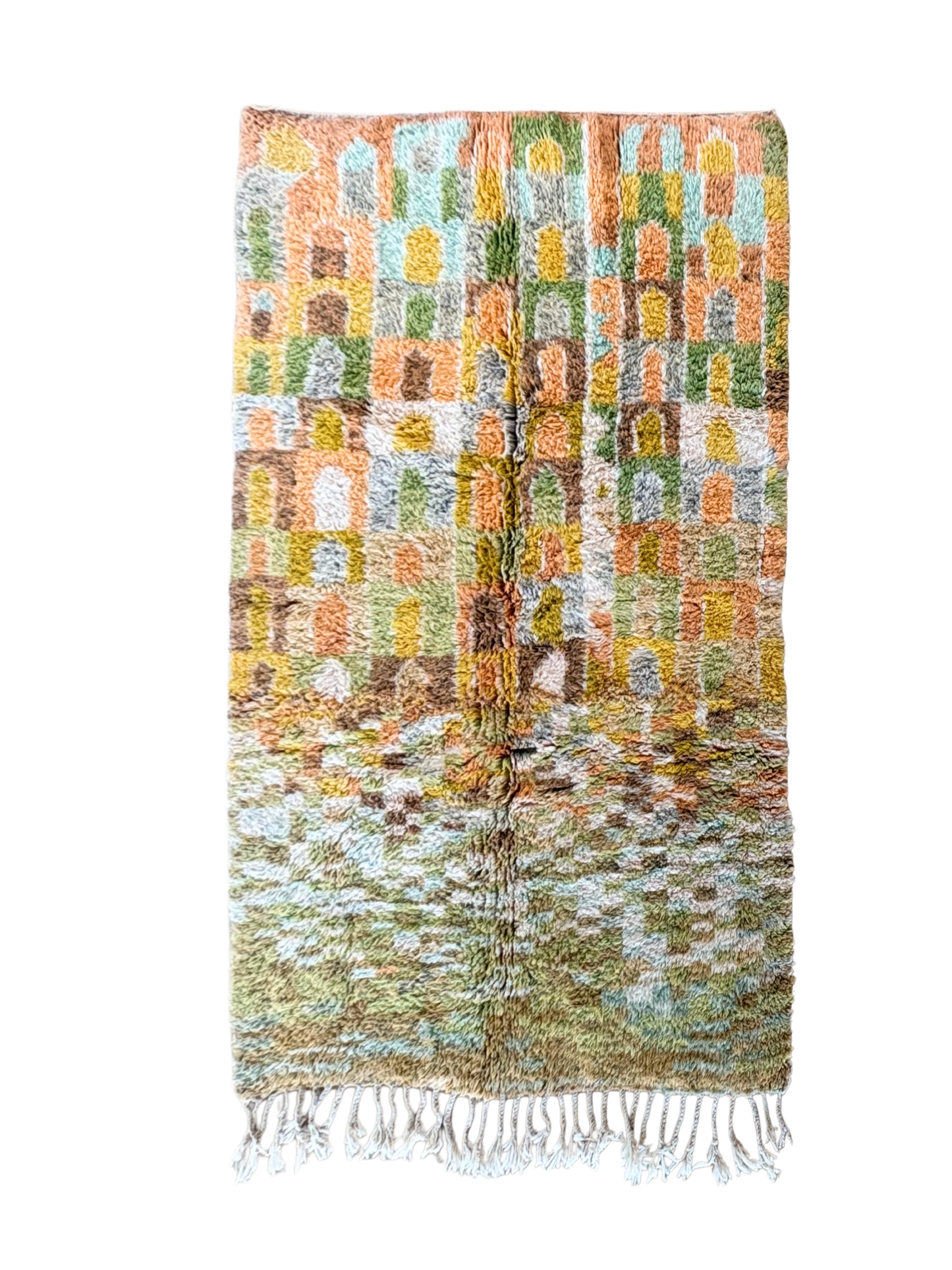 Tapis Beni Ouarain coloré (958) 227x152cm - Arch