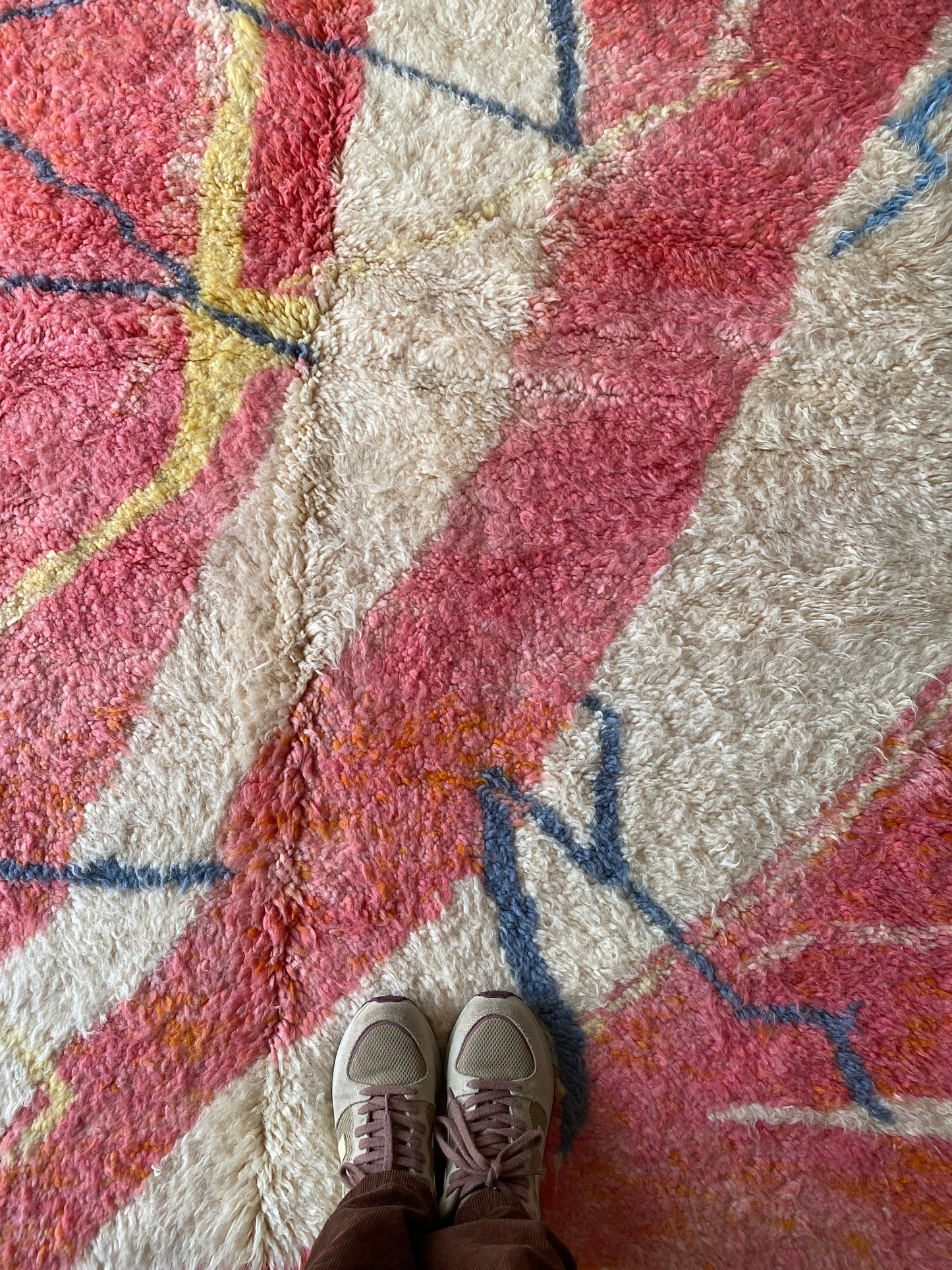 Beni Ouarain Moroccan Colorful Rug (385) 245x150cm - Pamplemousse