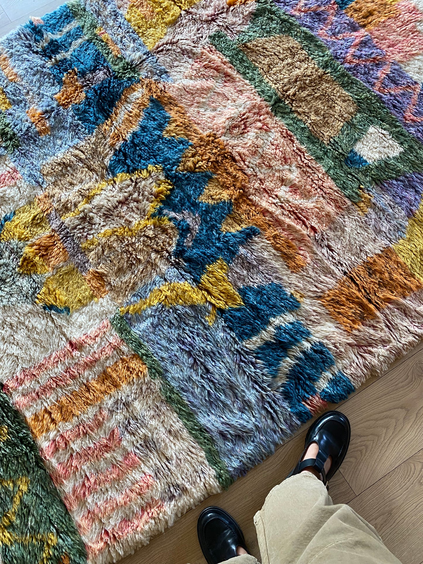 Tapis Beni Ouarain coloré (943) 250x164cm - Sicily