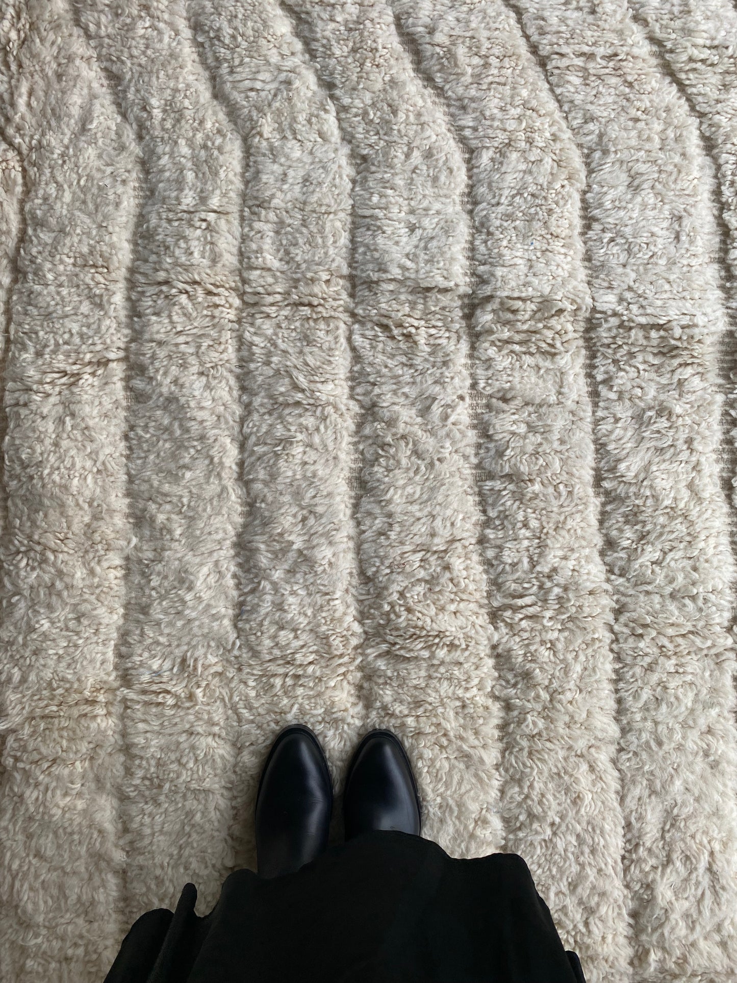 White Berber Wool Rug (415) 310x214cm - Starlight