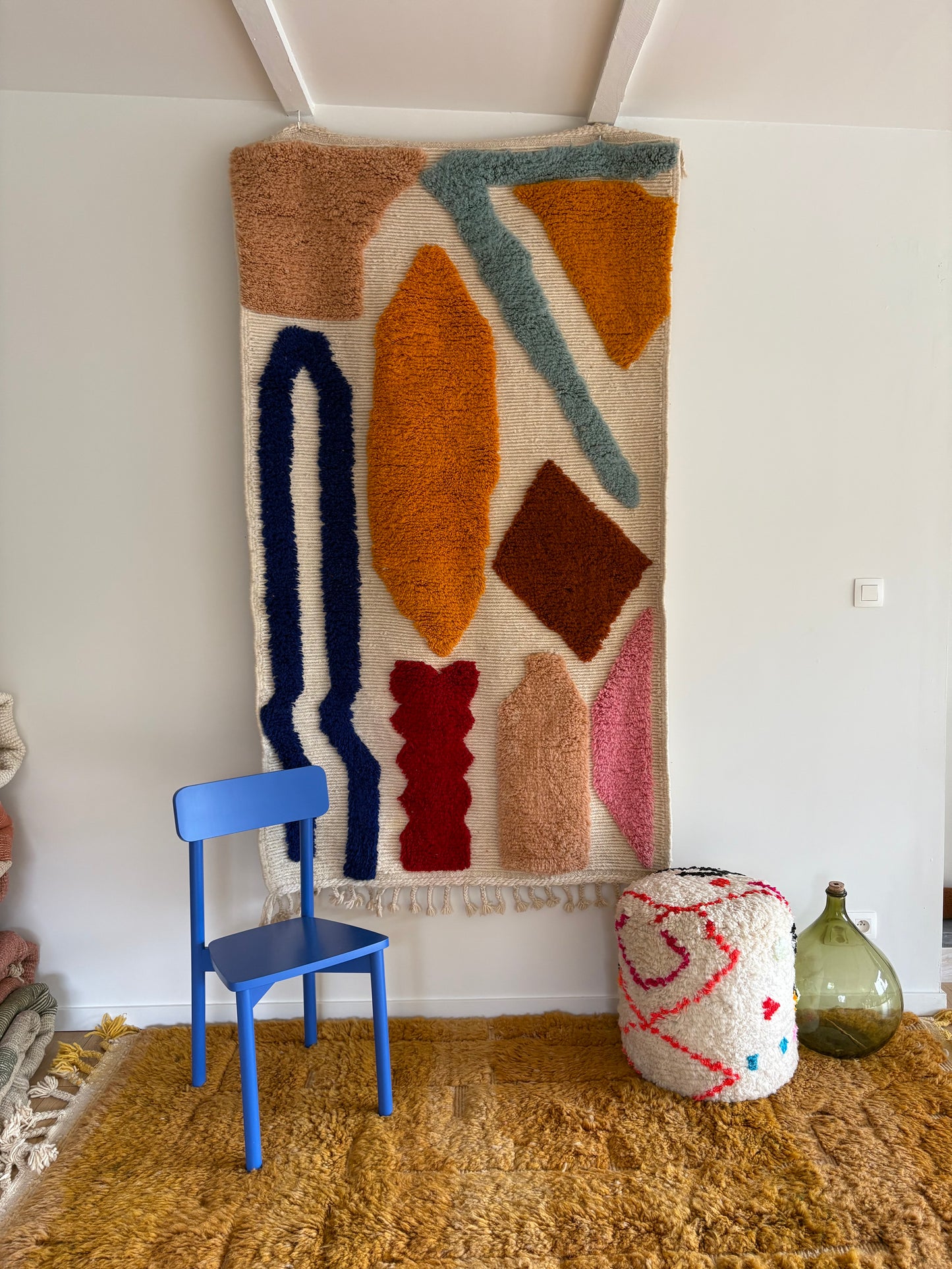 Tree of Colors Berber Wool Rug - made to order only (12)