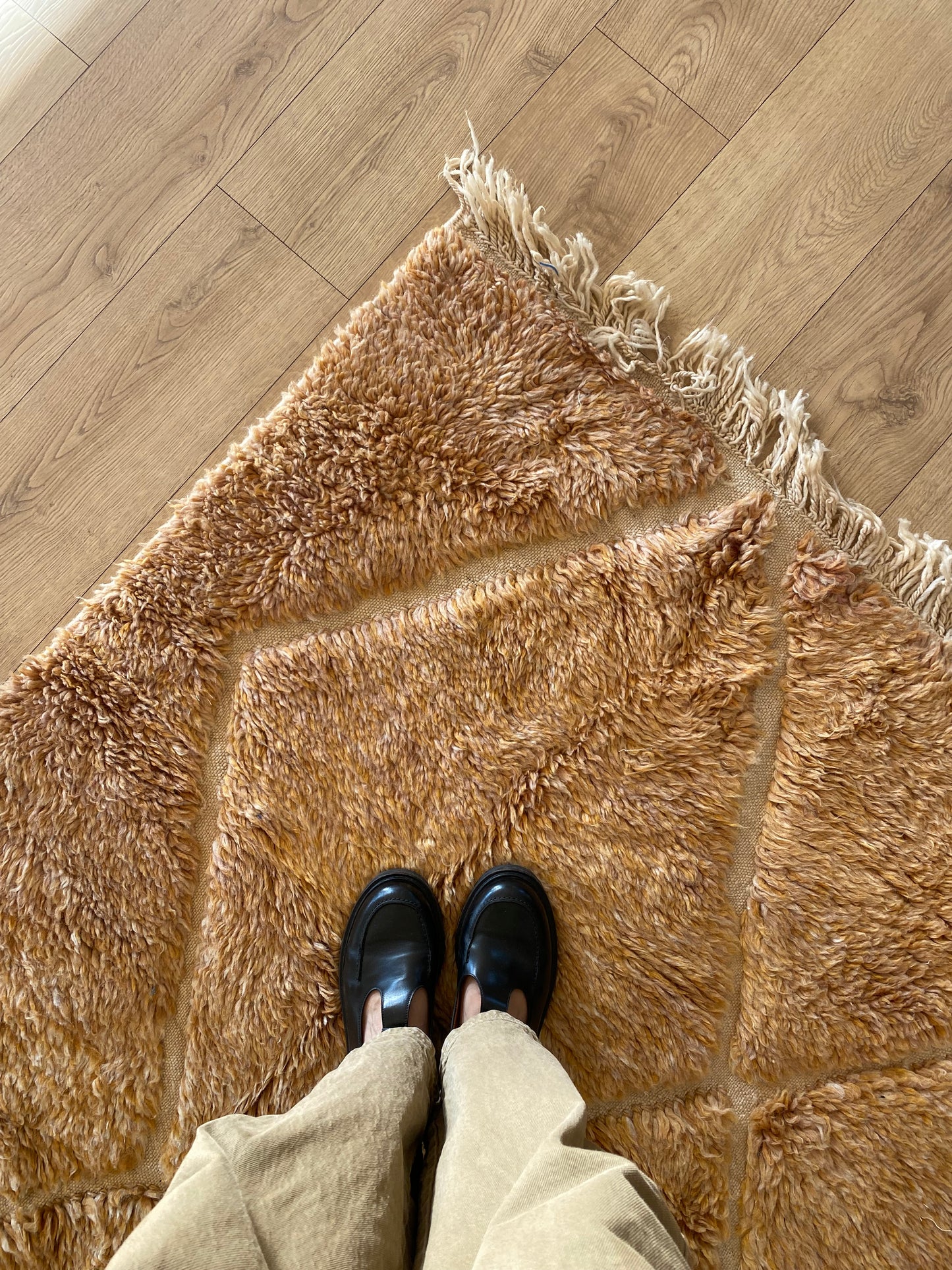 Tapis Beni Ouarain coloré (944) 244x164cm - Coconut
