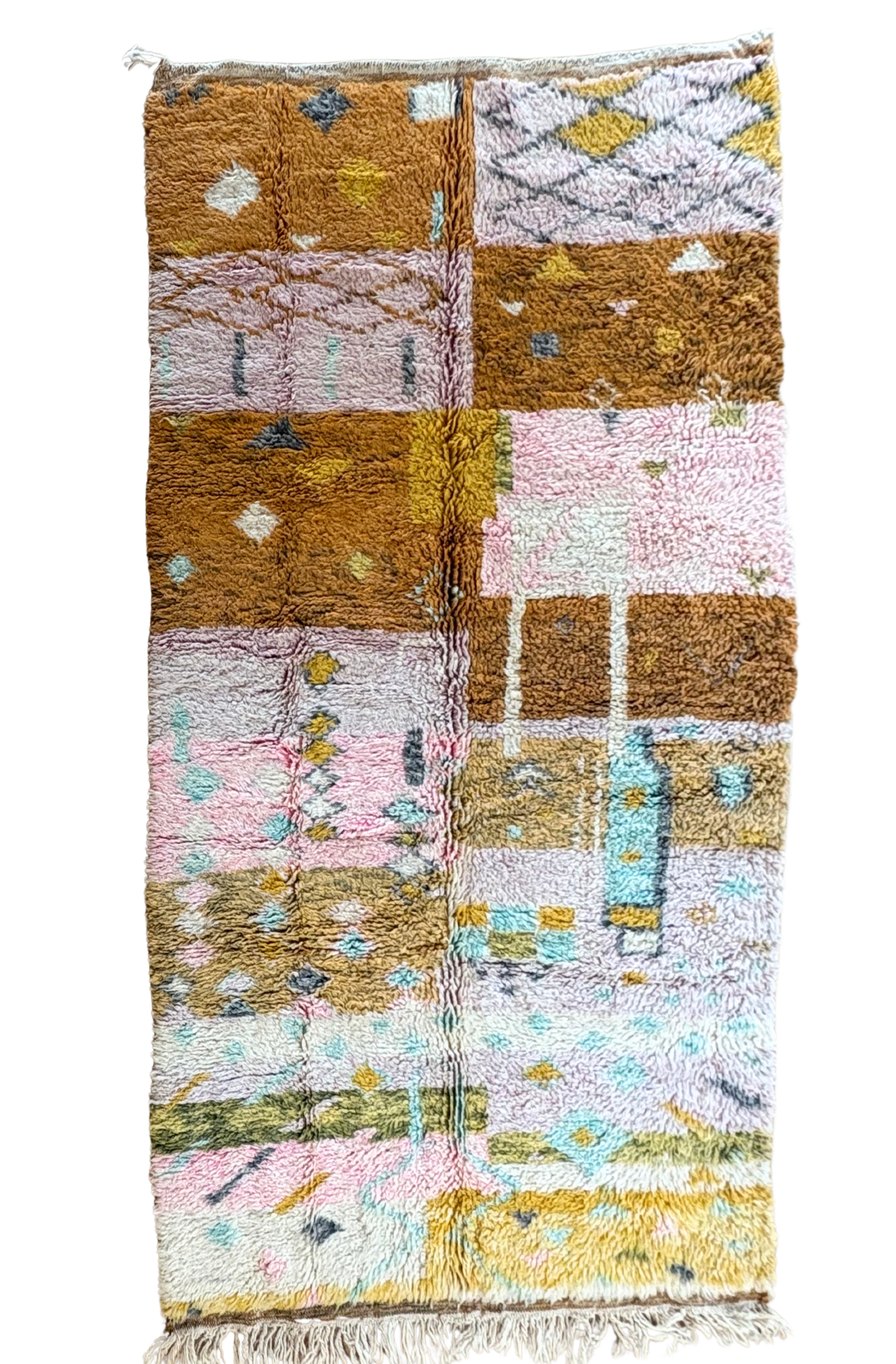 Tapis Beni Ouarain coloré (955) 255x145cm - End of Summer