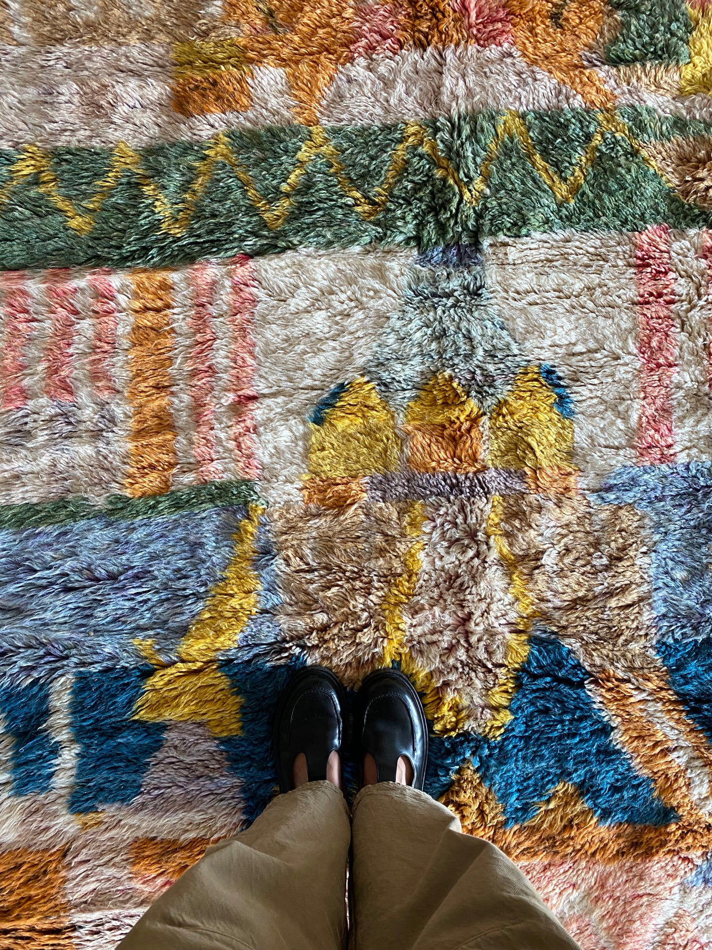 Tapis Beni Ouarain coloré (943) 250x164cm - Sicily