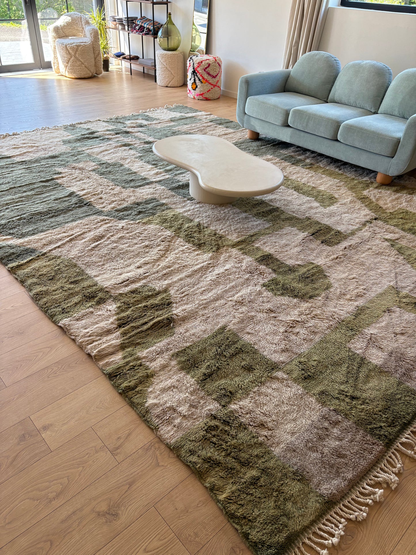 Mrirt Moroccan Rug (804) 419x314cm - Mediterranean Garden