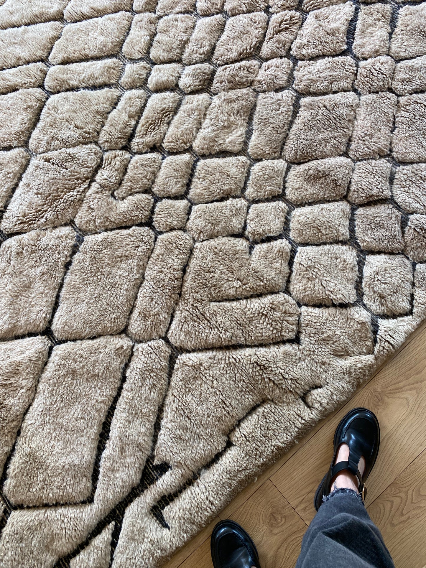Mrirt Moroccan Rug (936) 303x196cm - Cappuccino