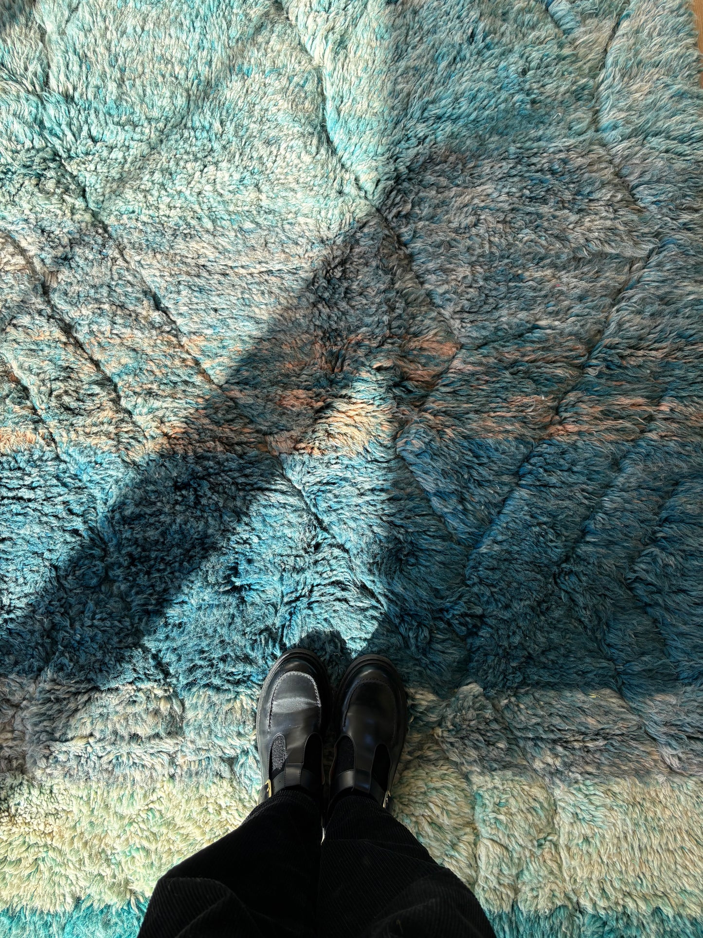 Beni Ouarain Marokkaans kleurrijk tapijt (853) 152x115cm - Schelp