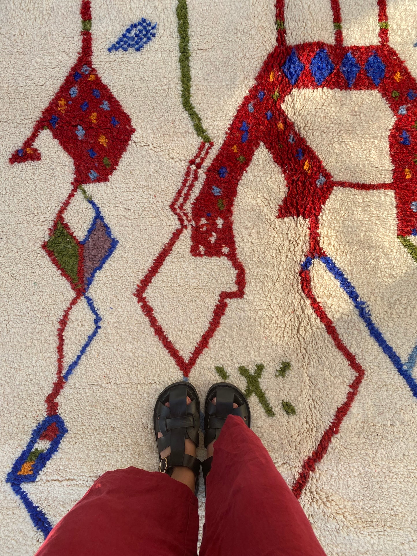 White Berber Wool Rug (374) 255x150cm