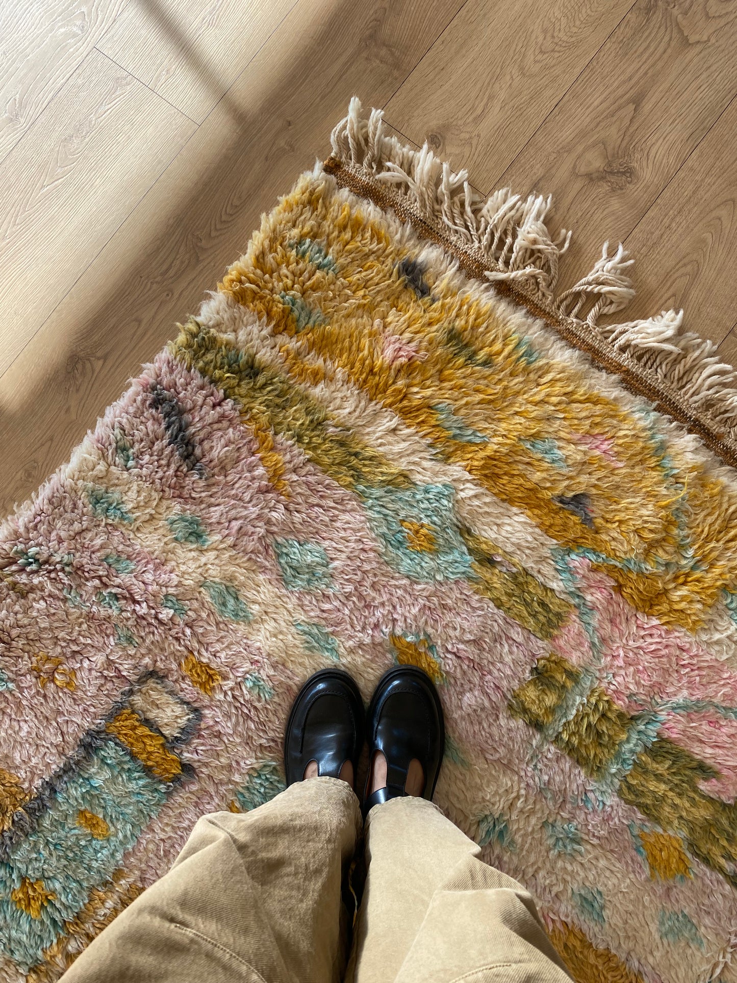 Tapis Beni Ouarain coloré (955) 255x145cm - End of Summer