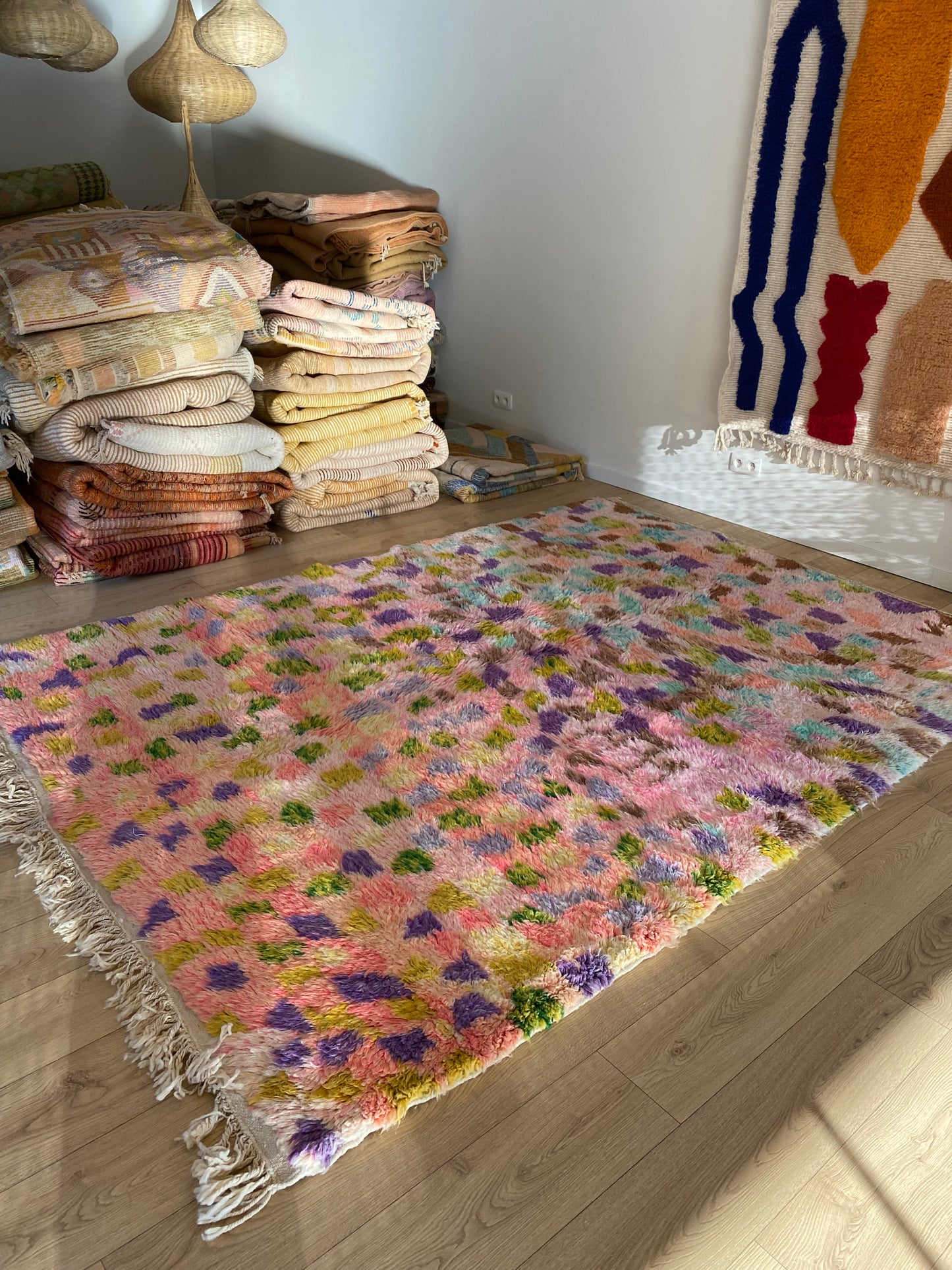 Tapis Beni Ouarain coloré (947) 294x210cm - The Princess and The Pea