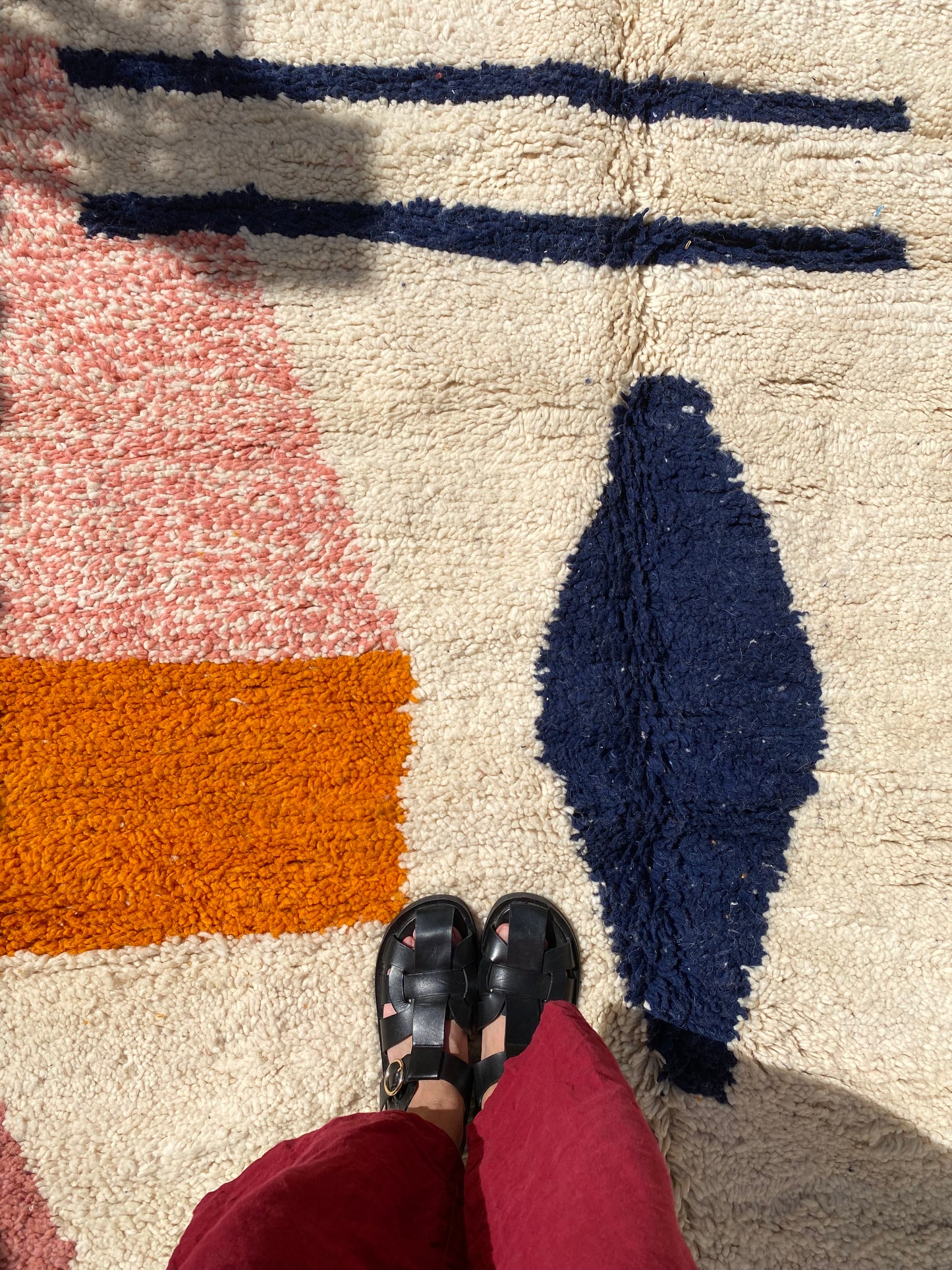 White Berber Wool Rug (370) 240x157cm