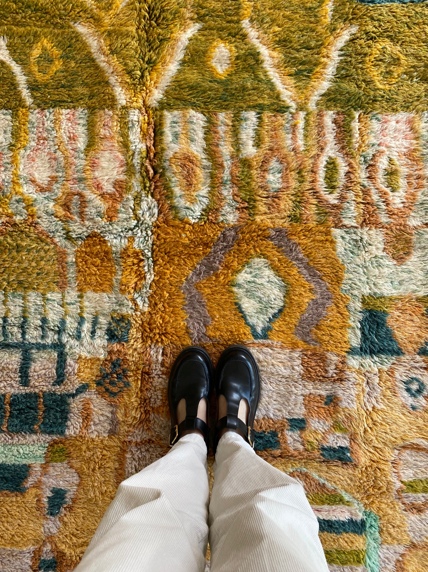 Beni Ouarain Moroccan Colorful Rug (893) 254x154cm - The Hague