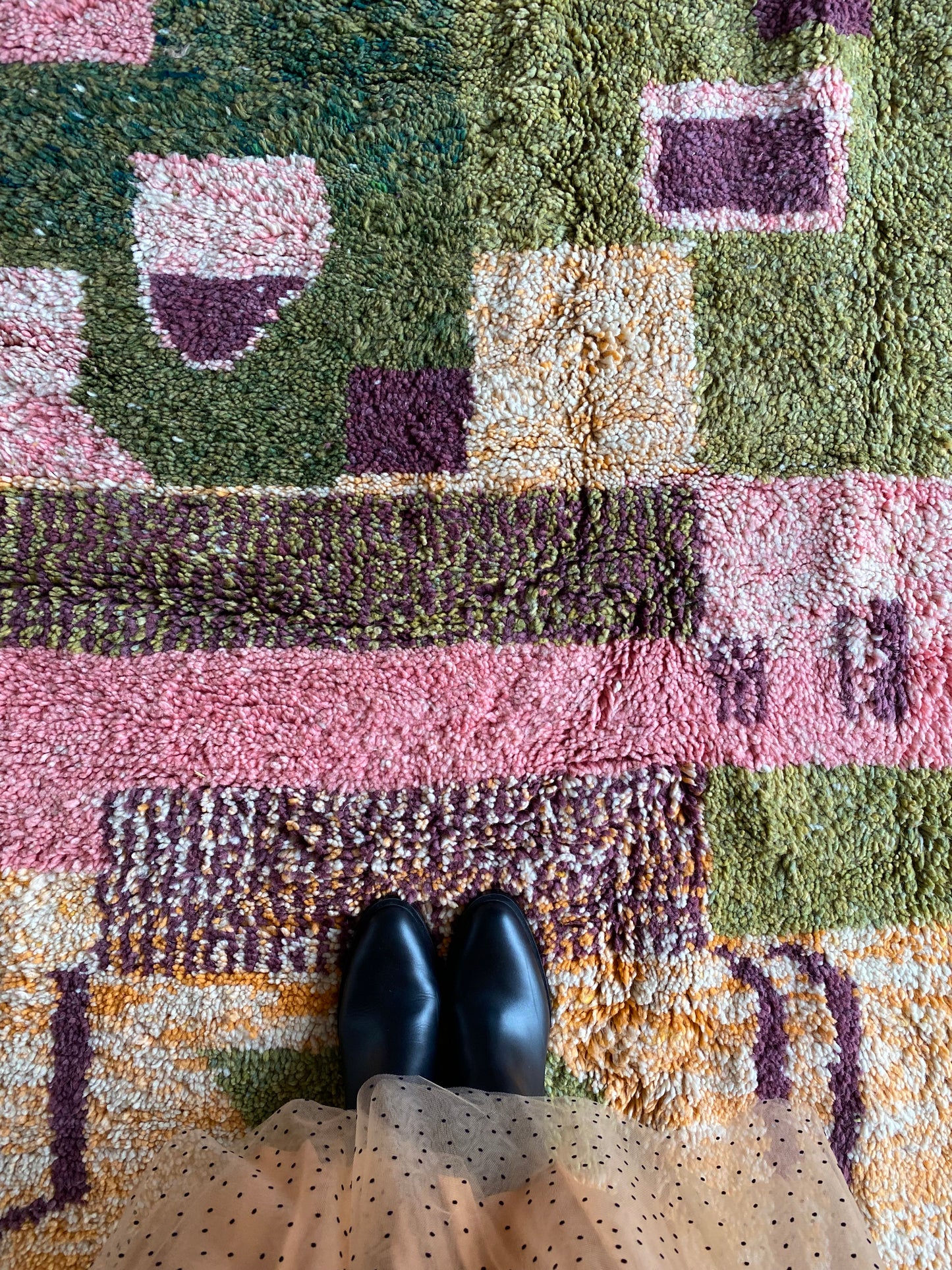 Beni Ouarain Moroccan Colorful Rug (406) 292x203cm - Forest