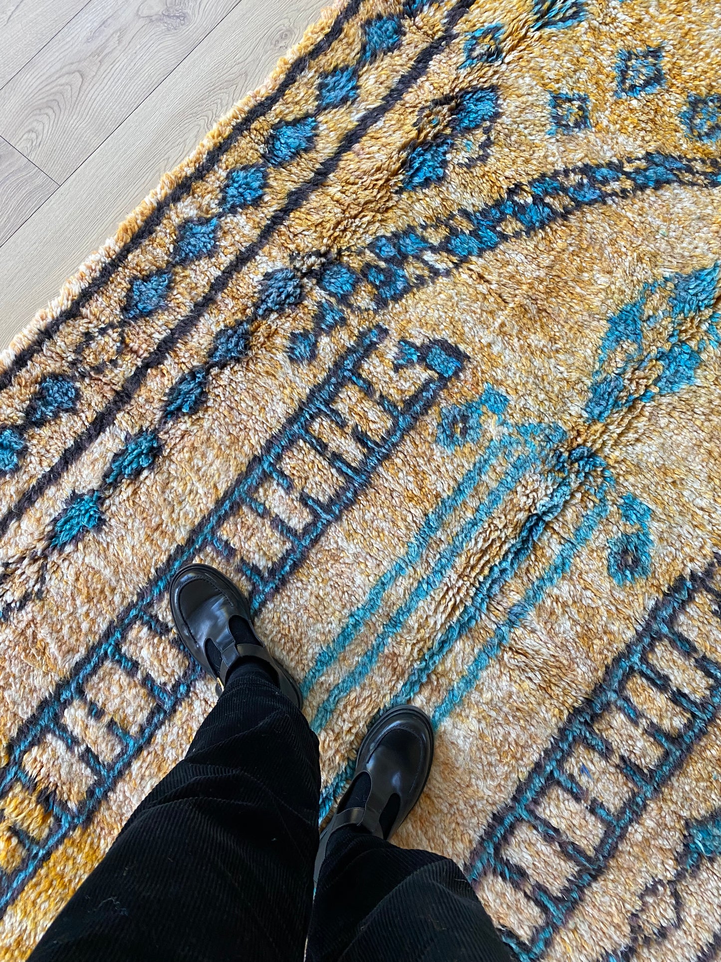 Beni Ouarain Moroccan Colorful Rug (883) 257x152cm - India