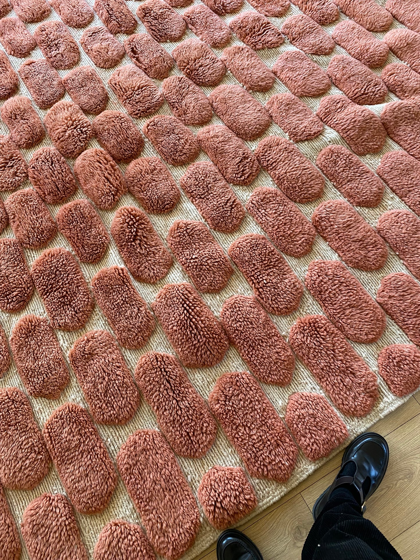 Mrirt Marokkaans tapijt (837) 306x276cm - Roze wolken