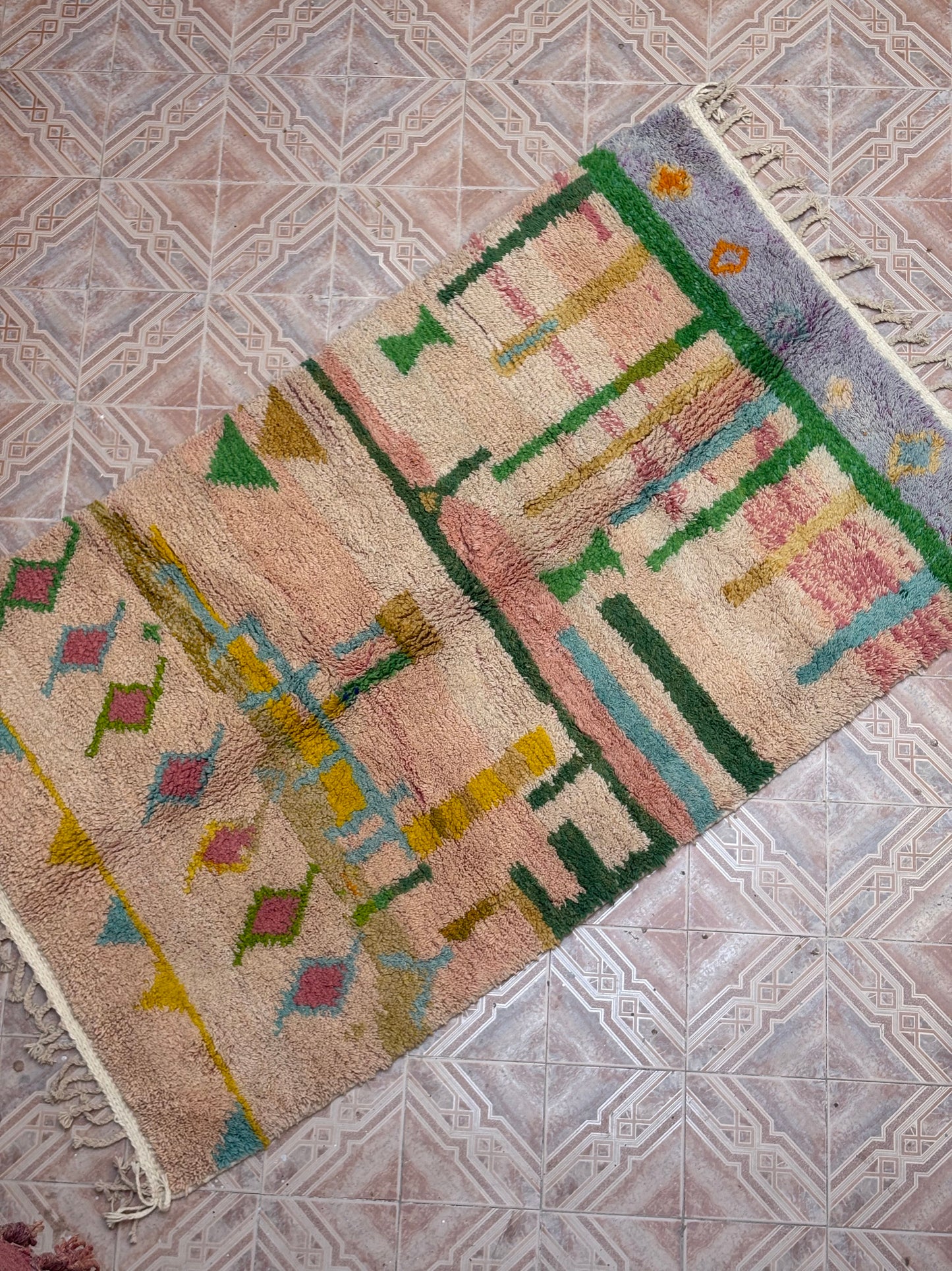 Beni Ouarain Moroccan Colorful Rug (972) 255x155 - Jaipur