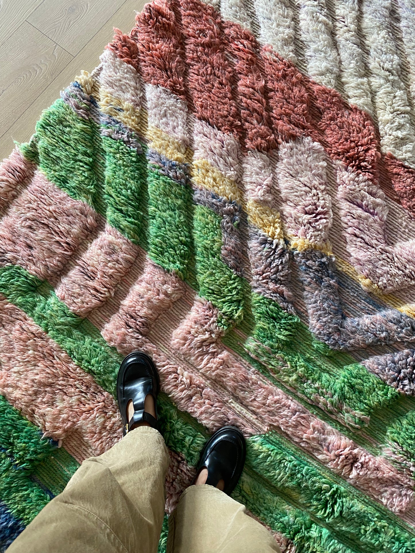 Tapis Beni Ouarain coloré (942) 240x155cm - Fae Garden