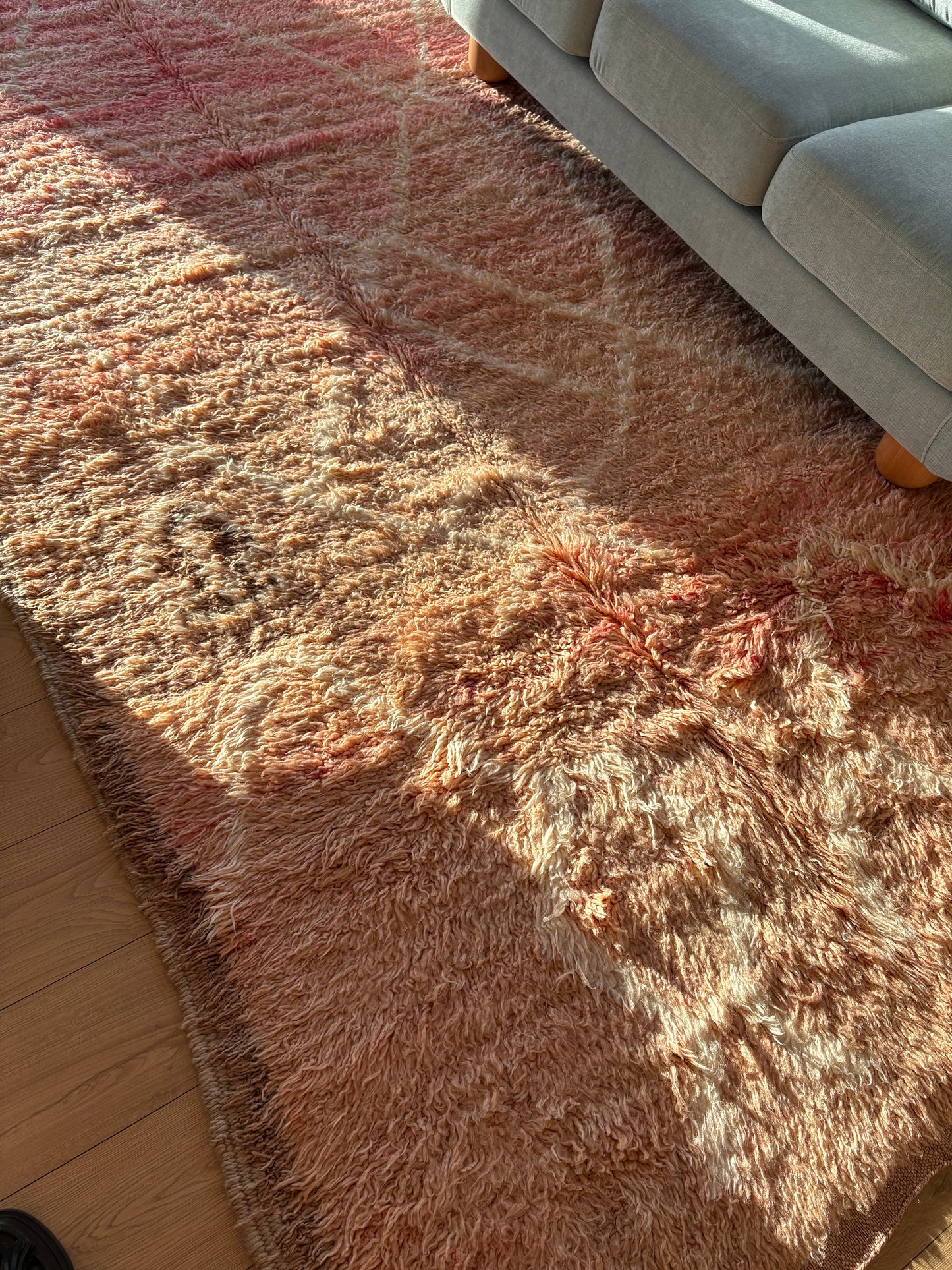 Beni Mguild Moroccan Colorful Rug (826) 319x172cm - Powder