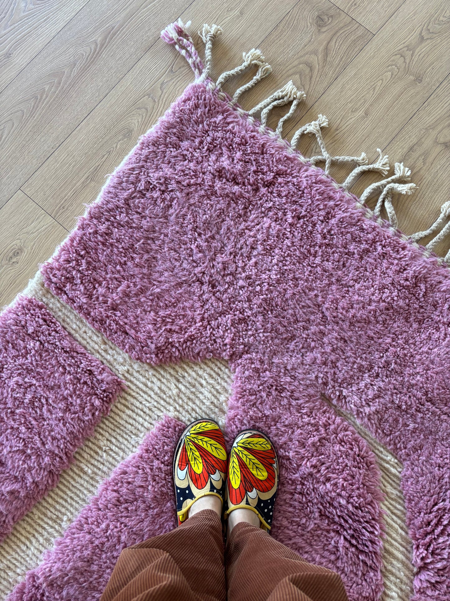 Beni Ouarain Moroccan Colorful Rug (916) 284x195cm - Flora