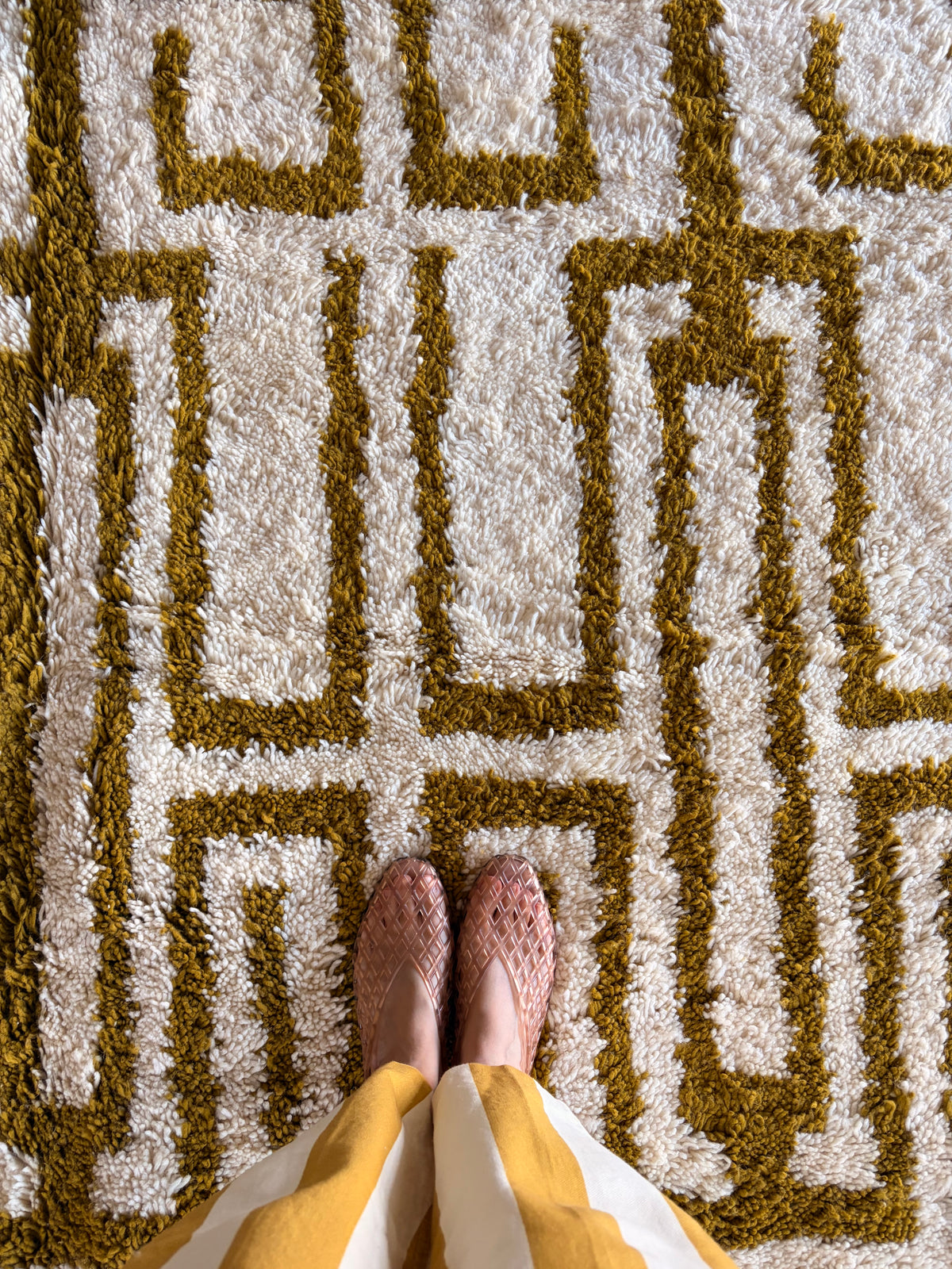 Beni Ouarain Moroccan Colorful Rug (1286) 311x215cm - Olive Garden