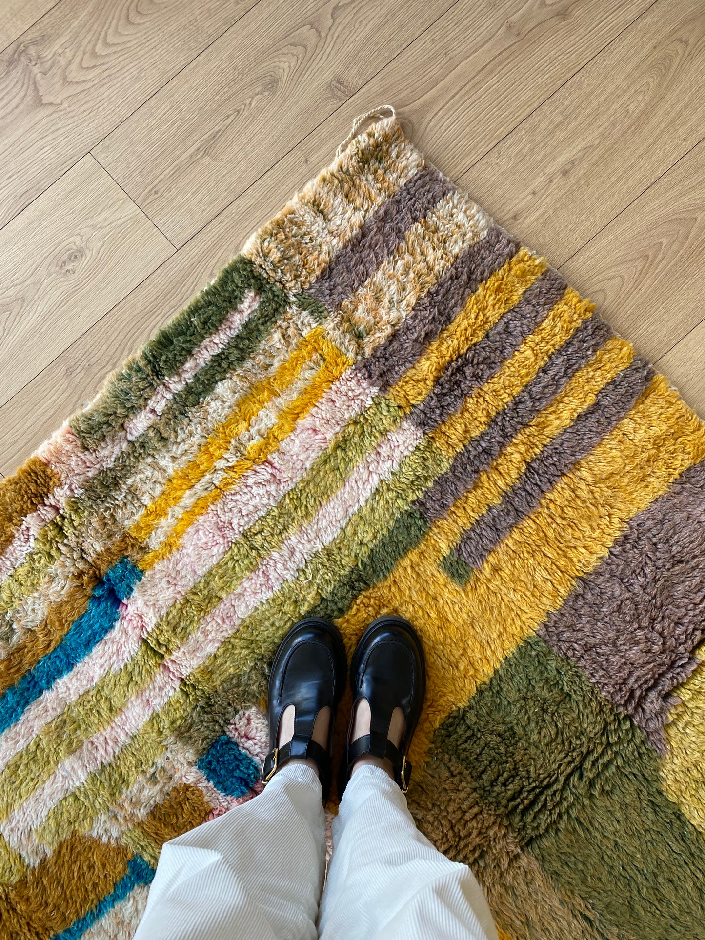 Tapis Beni Ouarain coloré (896) 238x155cm - Provence
