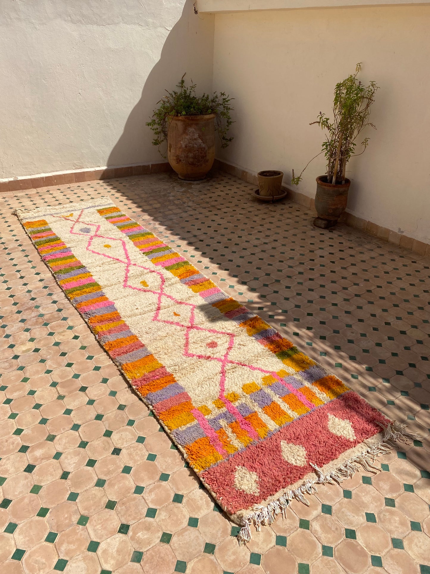 Boujaad Moroccan Colorful Runner Rug (368) 320x83cm