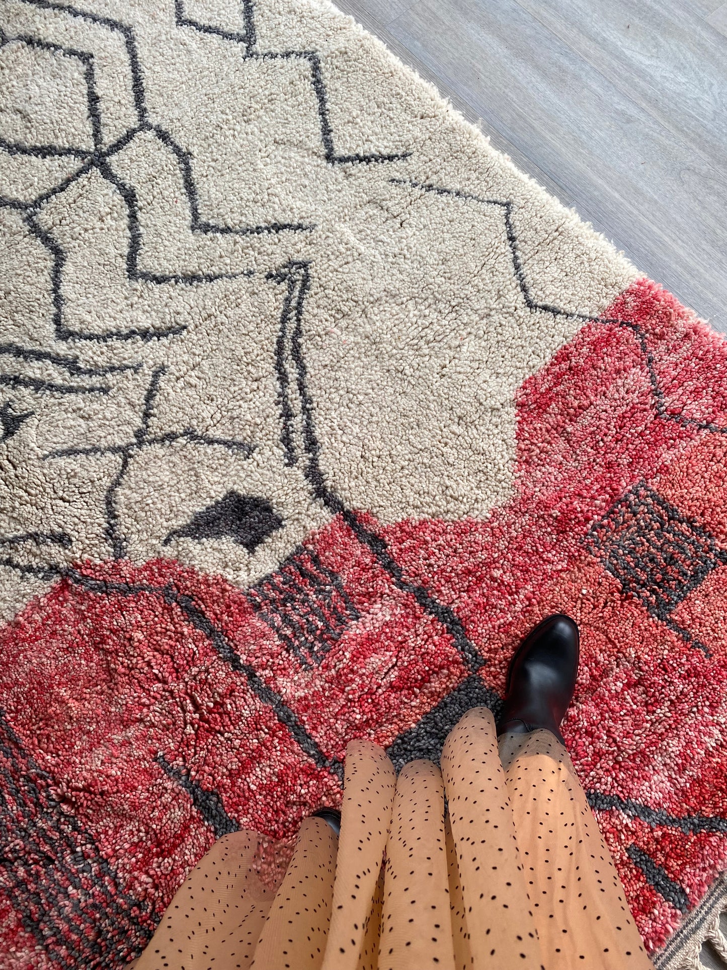 Beni Ouarain Moroccan Colorful Rug (404) 296x200cm - Light