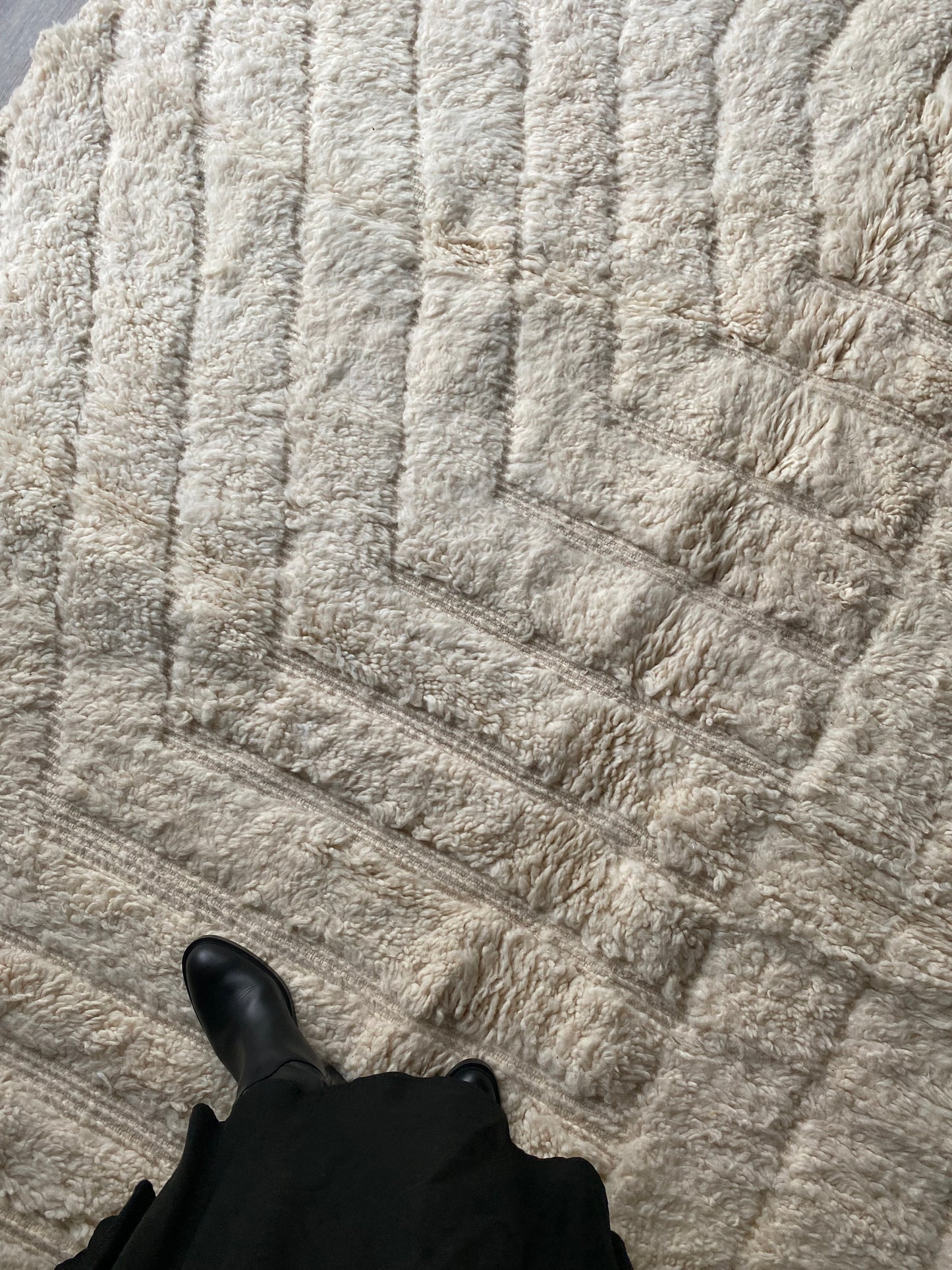 White Berber Wool Rug (415) 310x214cm - Starlight