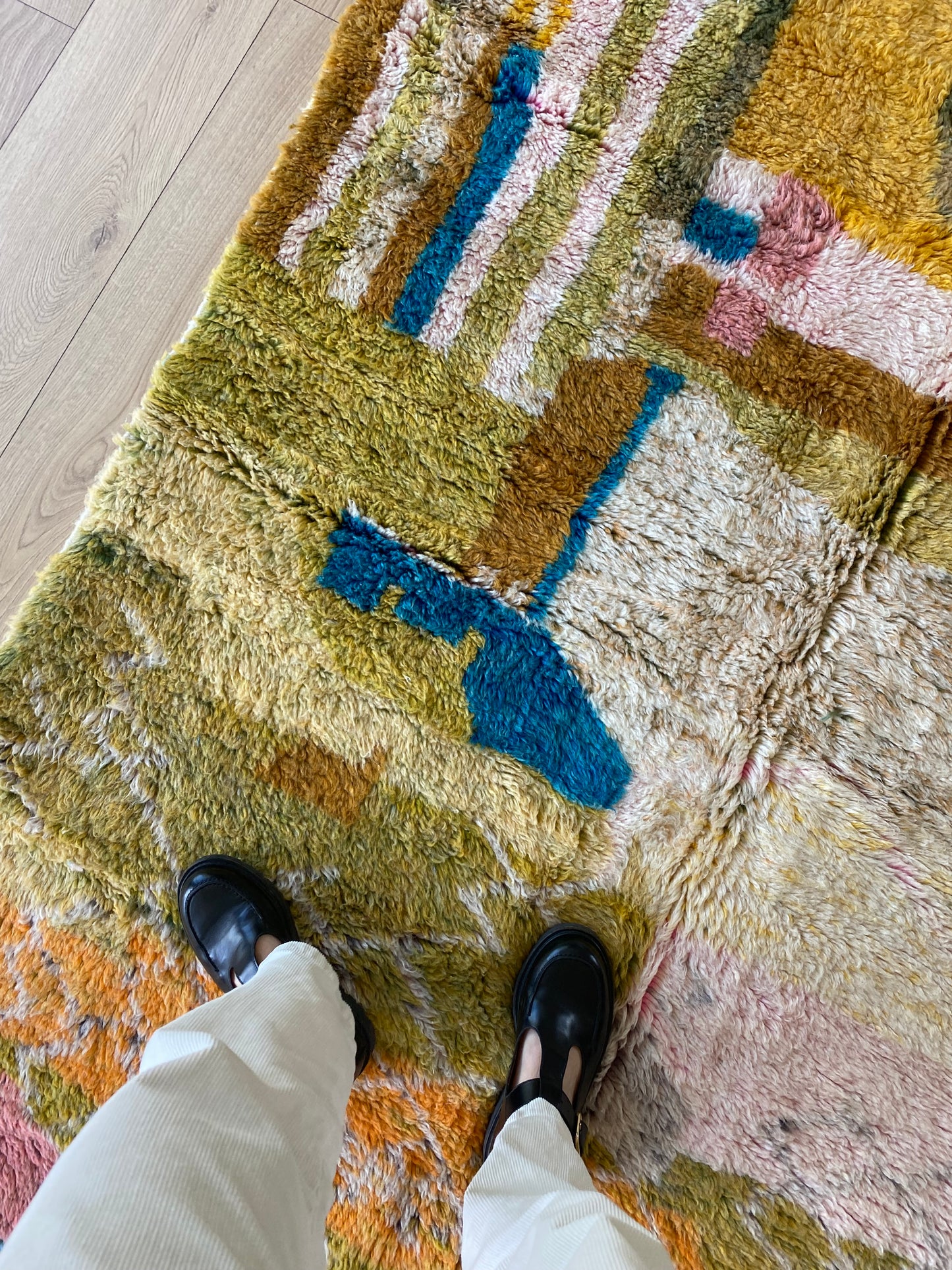 Tapis Beni Ouarain coloré (896) 238x155cm - Provence