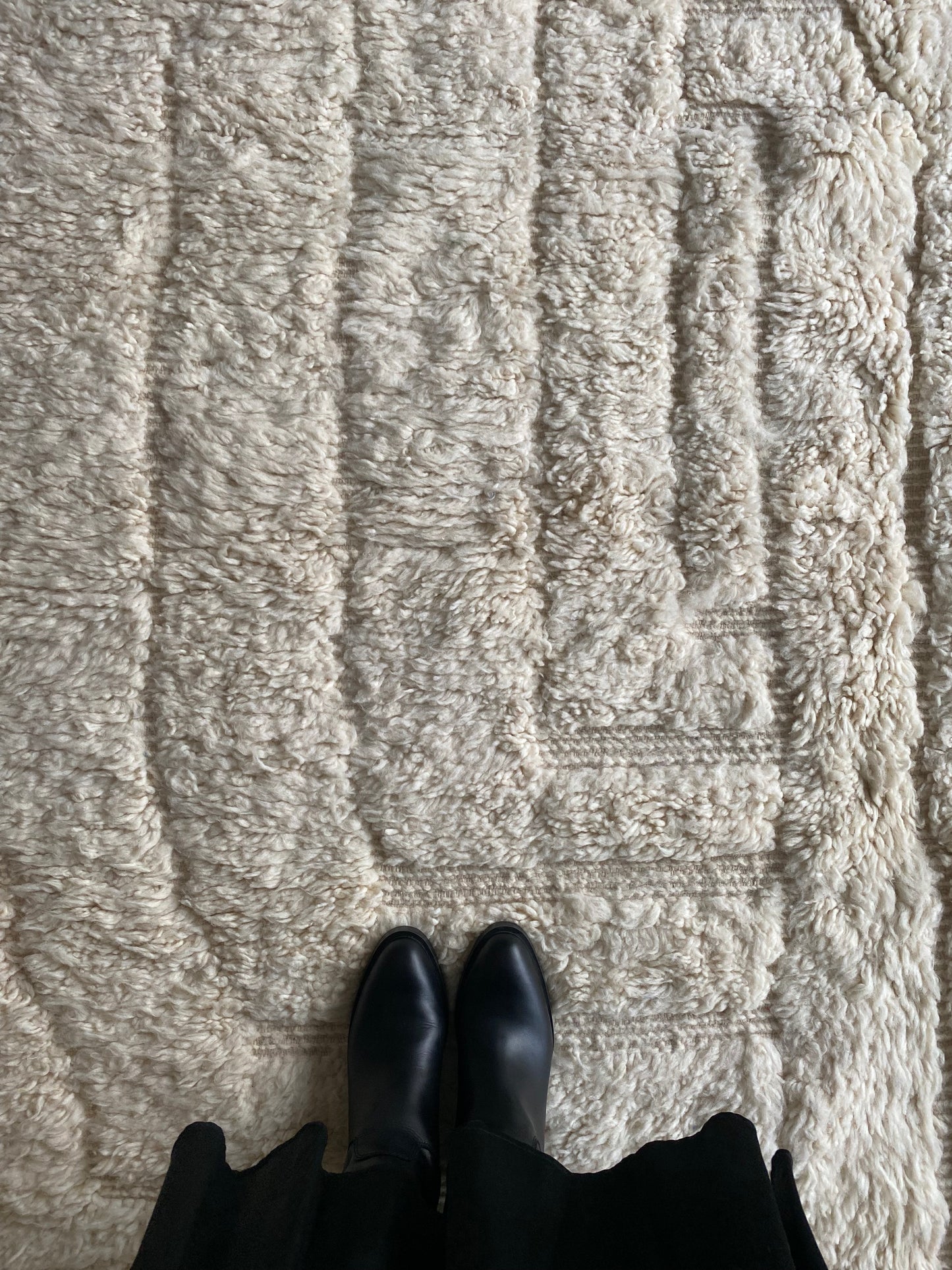 White Berber Wool Rug (415) 310x214cm - Starlight