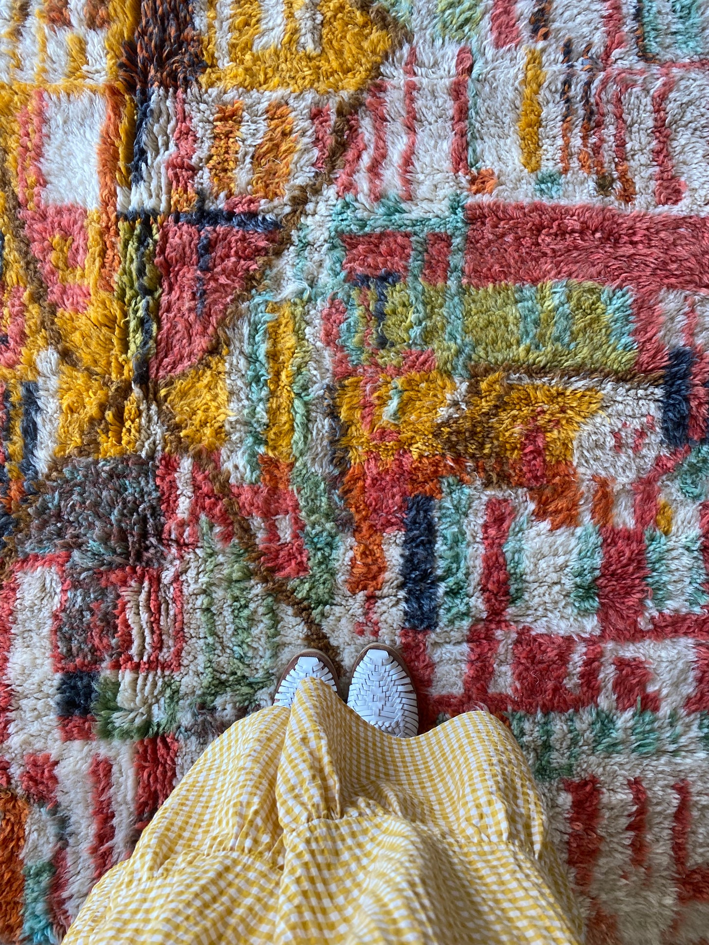 Beni Ouarain Moroccan Colorful Rug (356) 255x160 - Summer
