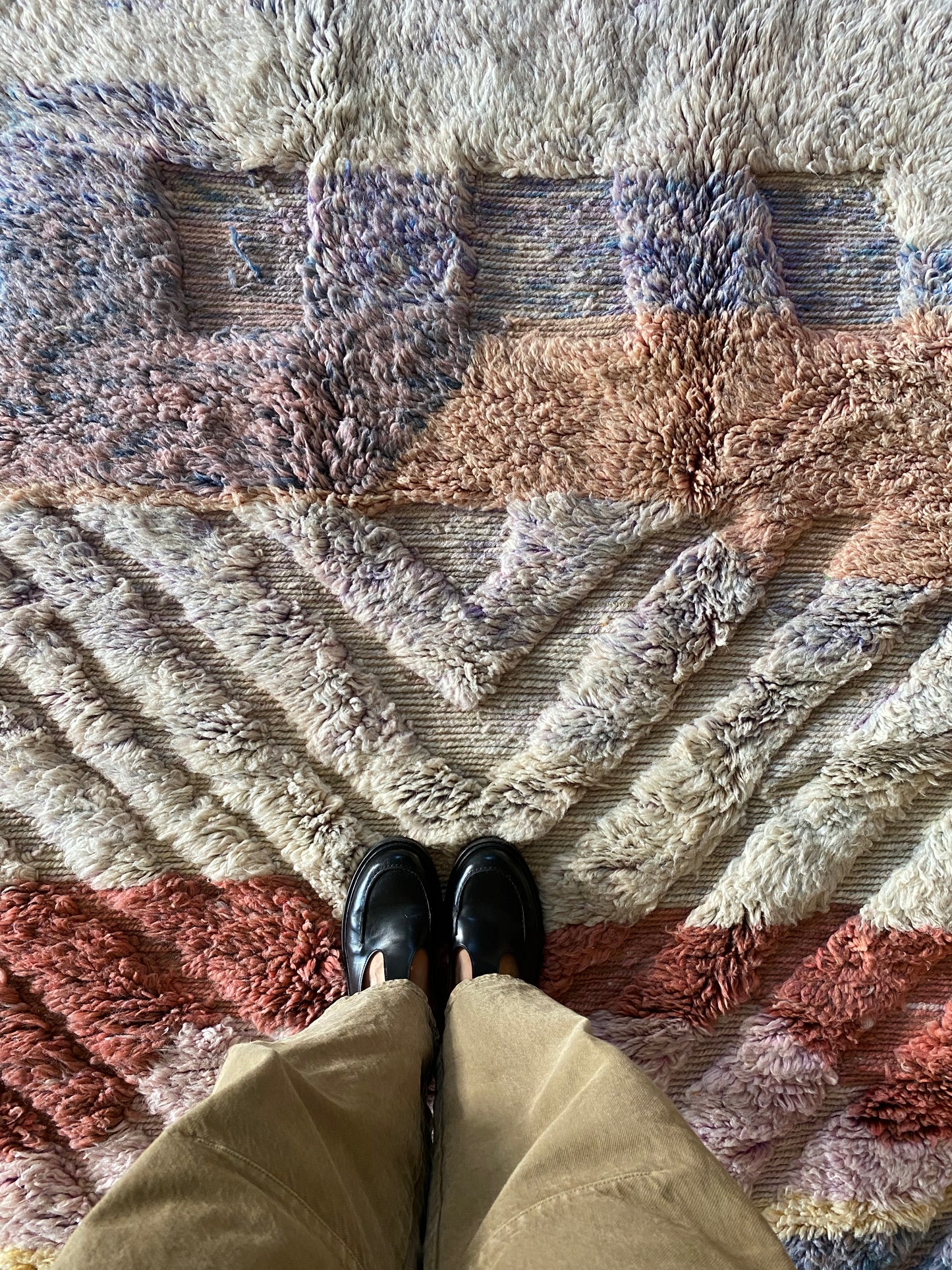 Tapis Beni Ouarain coloré (942) 240x155cm - Fae Garden