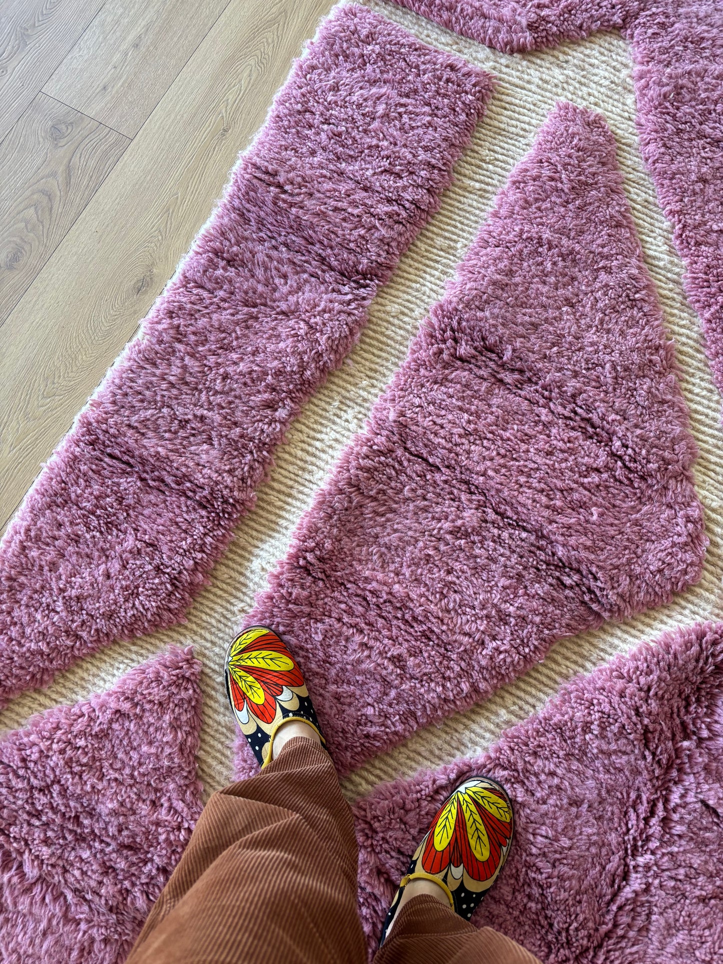 Beni Ouarain Moroccan Colorful Rug (916) 284x195cm - Flora